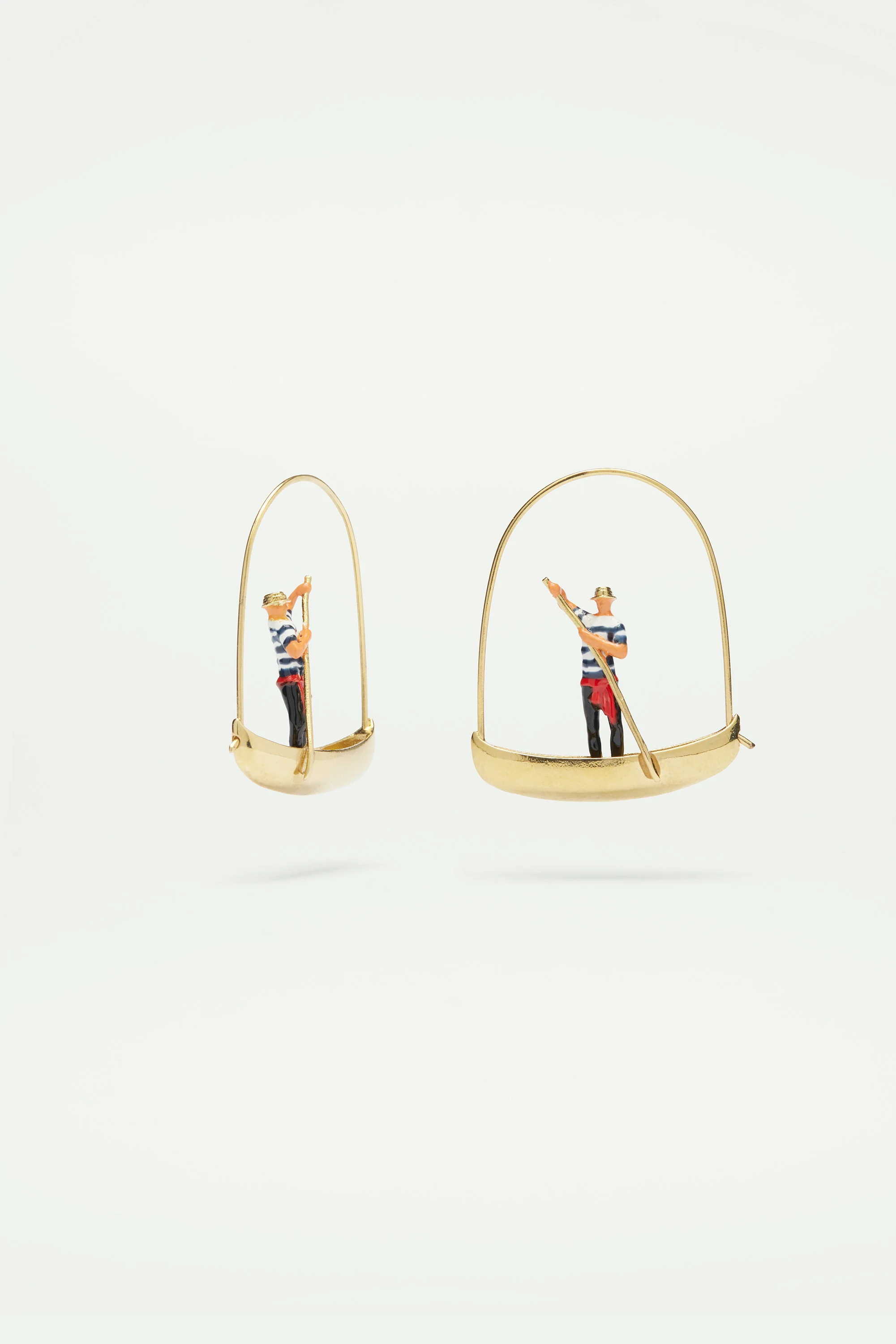 Boucles d'oreilles tiges batelier et gondole - Image 3