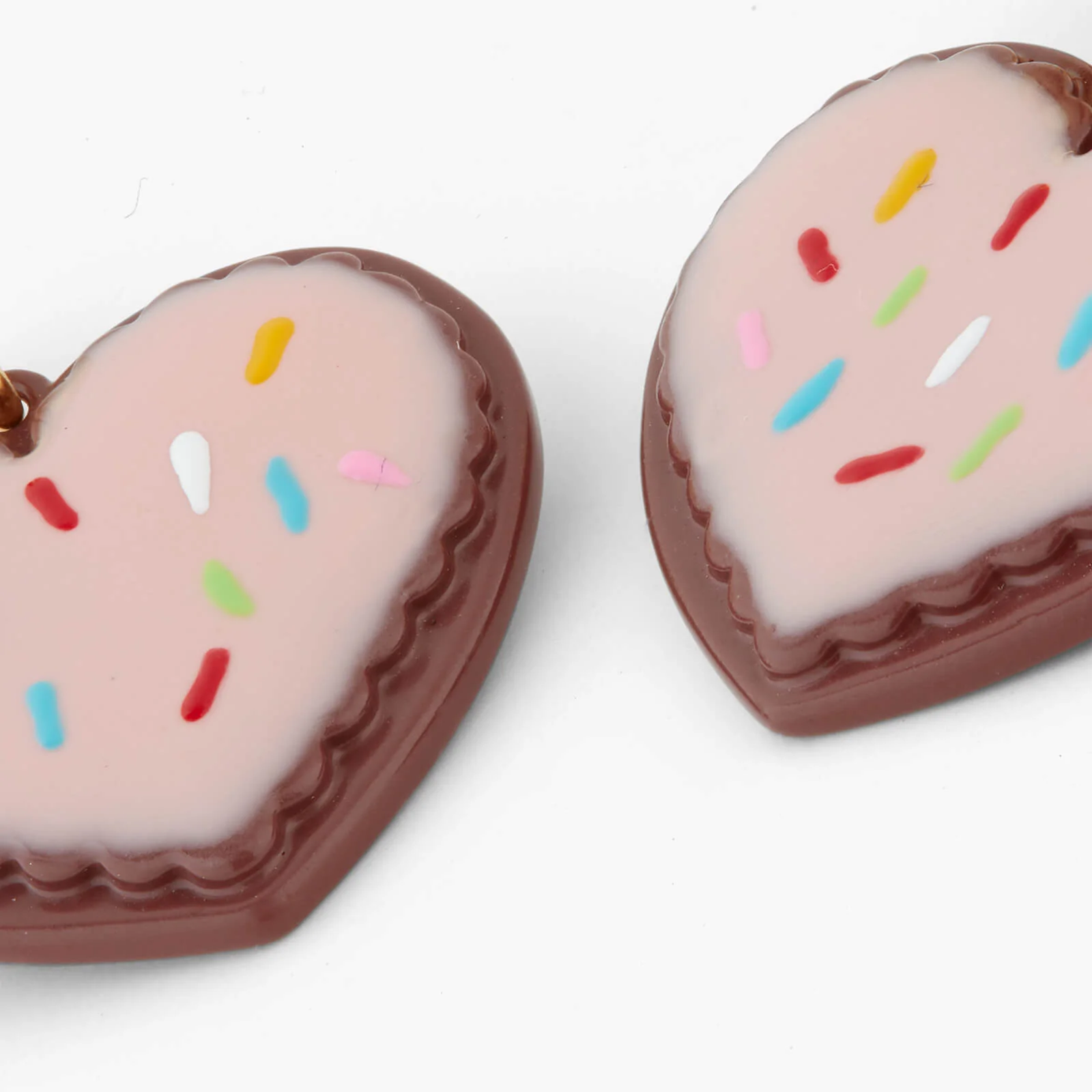 Boucles d'Oreilles Tiges Biscuits Cœur - Image 4