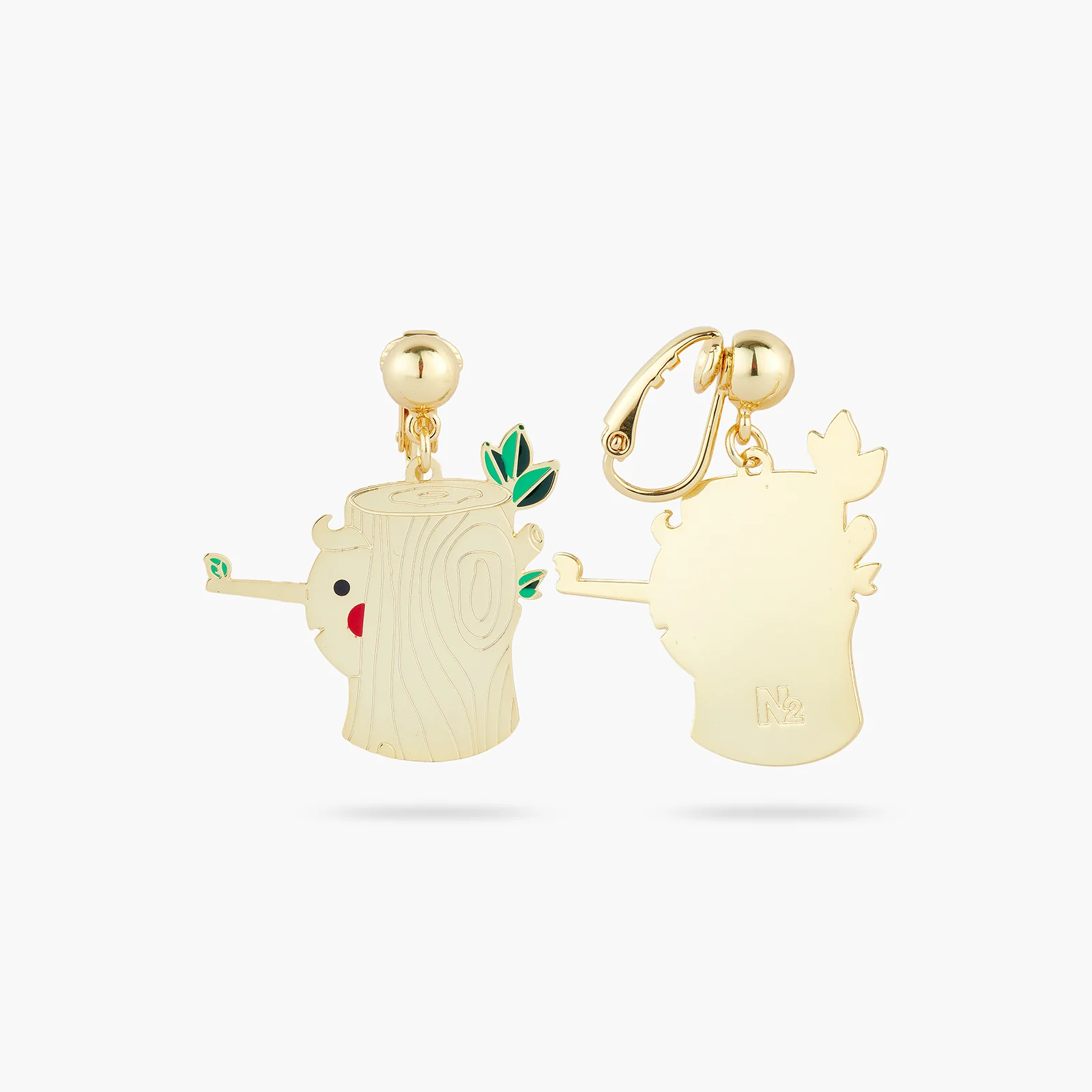 Boucles d'oreilles tiges buche et pinocchio - Image 3