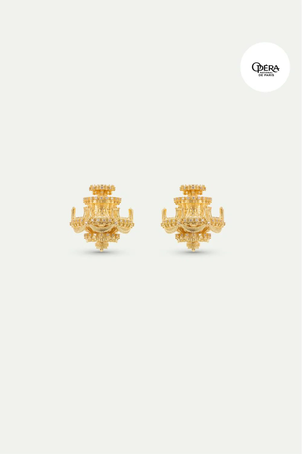 Boucles d'oreilles tiges chandelier doré