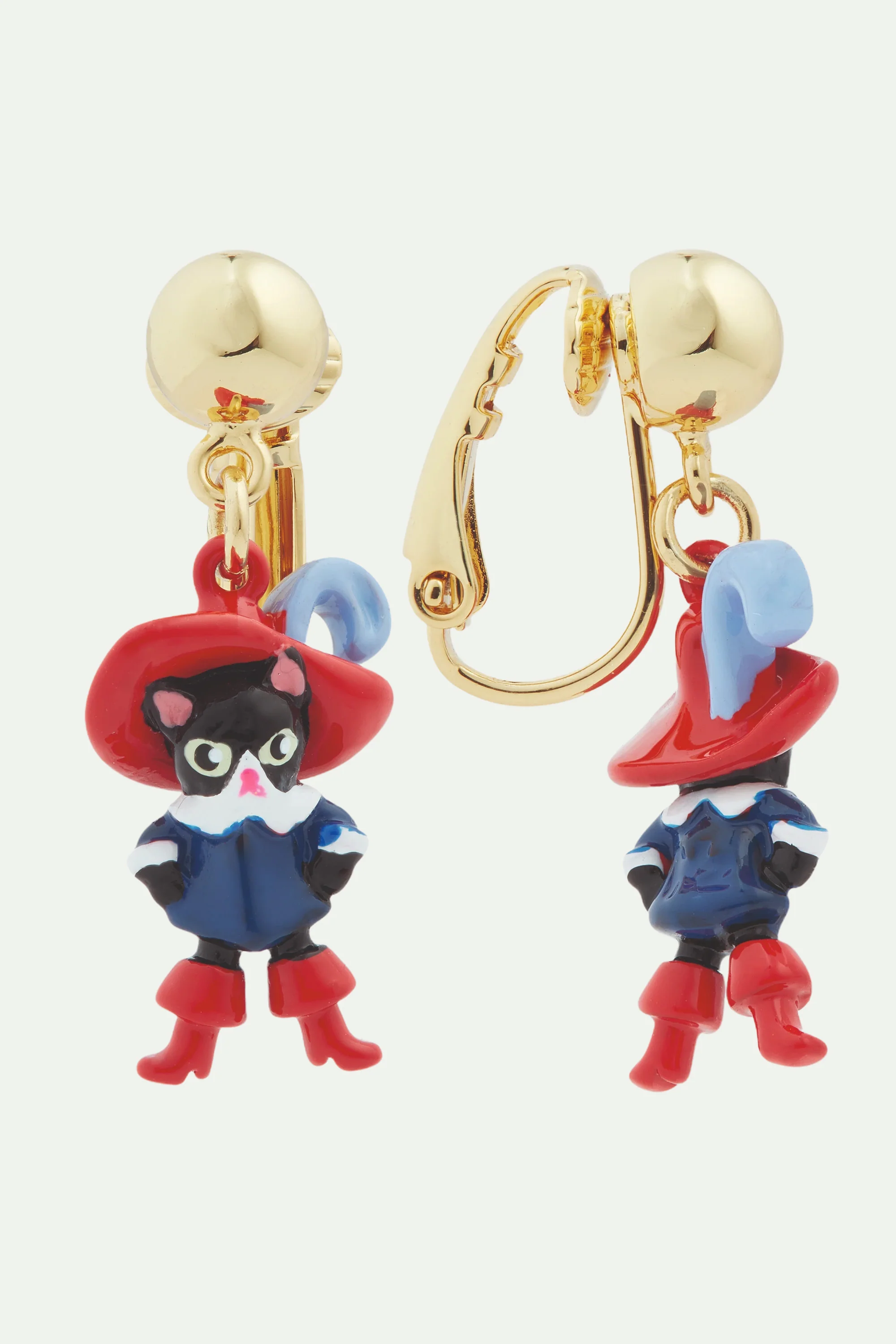 Boucles d'oreilles tiges chat charmant - Image 4