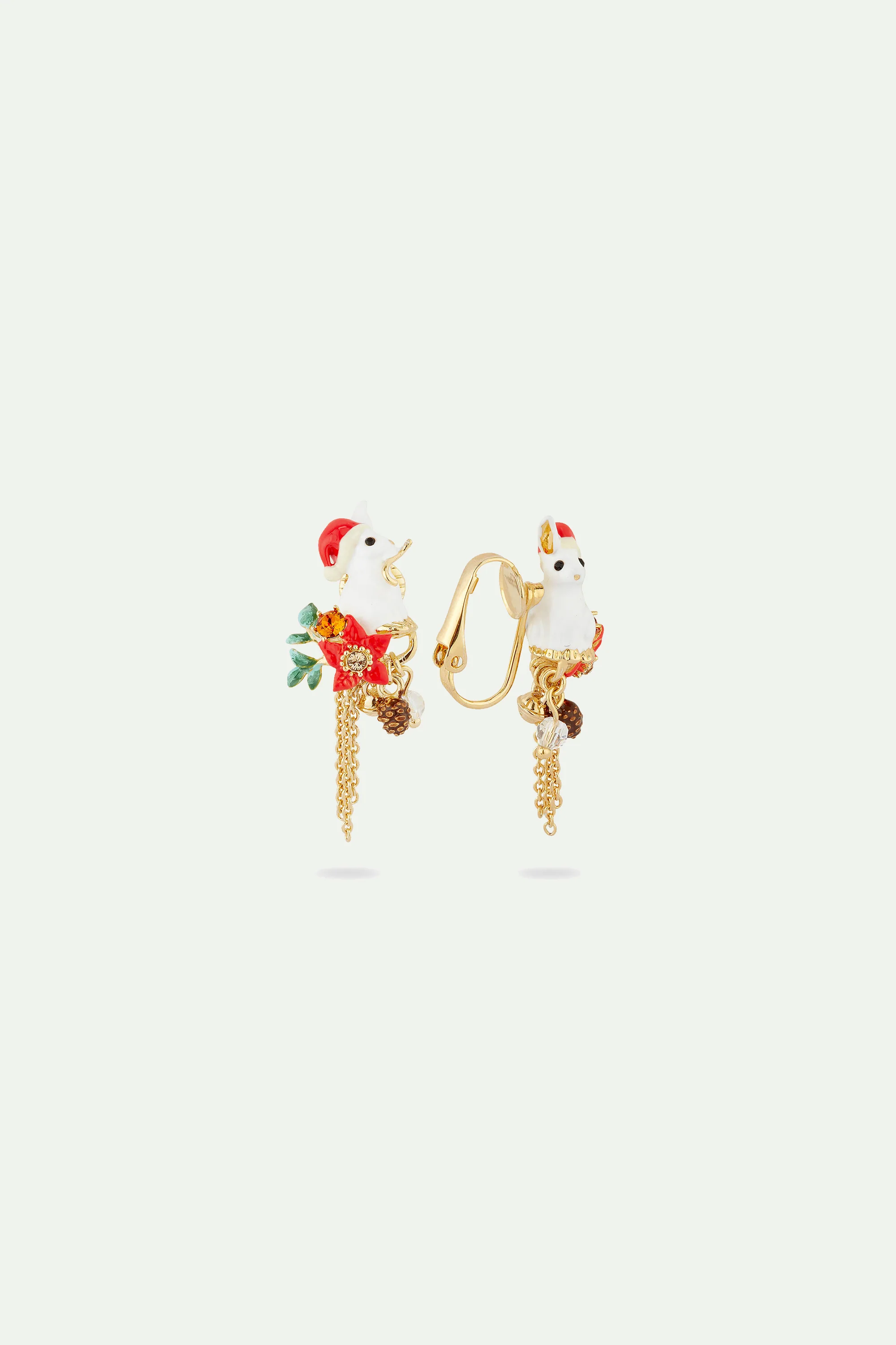 Boucles d'Oreilles Tiges Lapin Noël Enchanté - Image 3