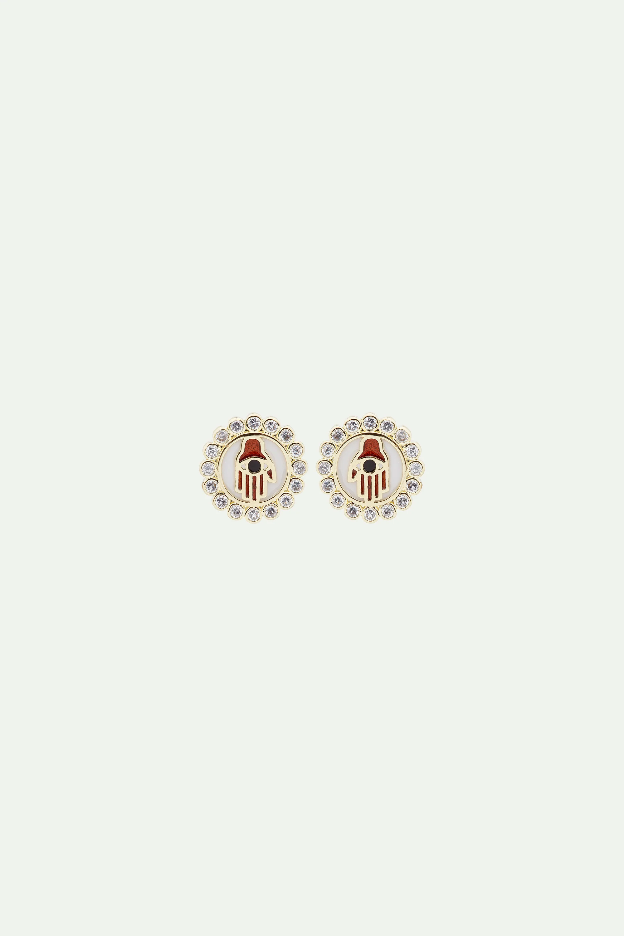 Boucles d'oreilles tiges main de Fatma