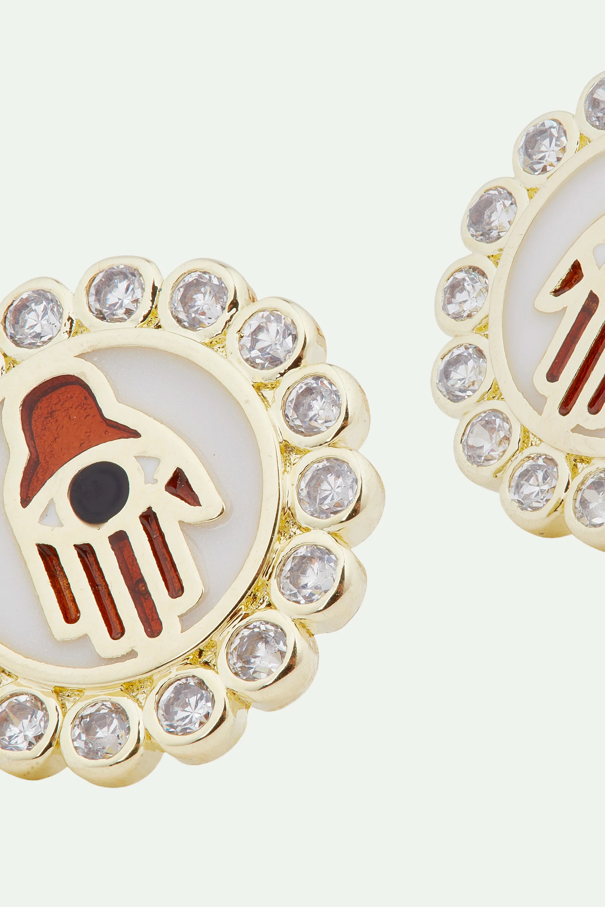 Boucles d'oreilles tiges main de Fatma - Image 3