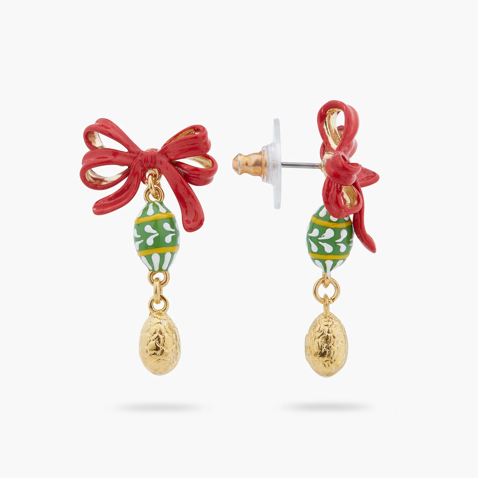 Boucles d'oreilles tiges œufs de Pâques - Image 2