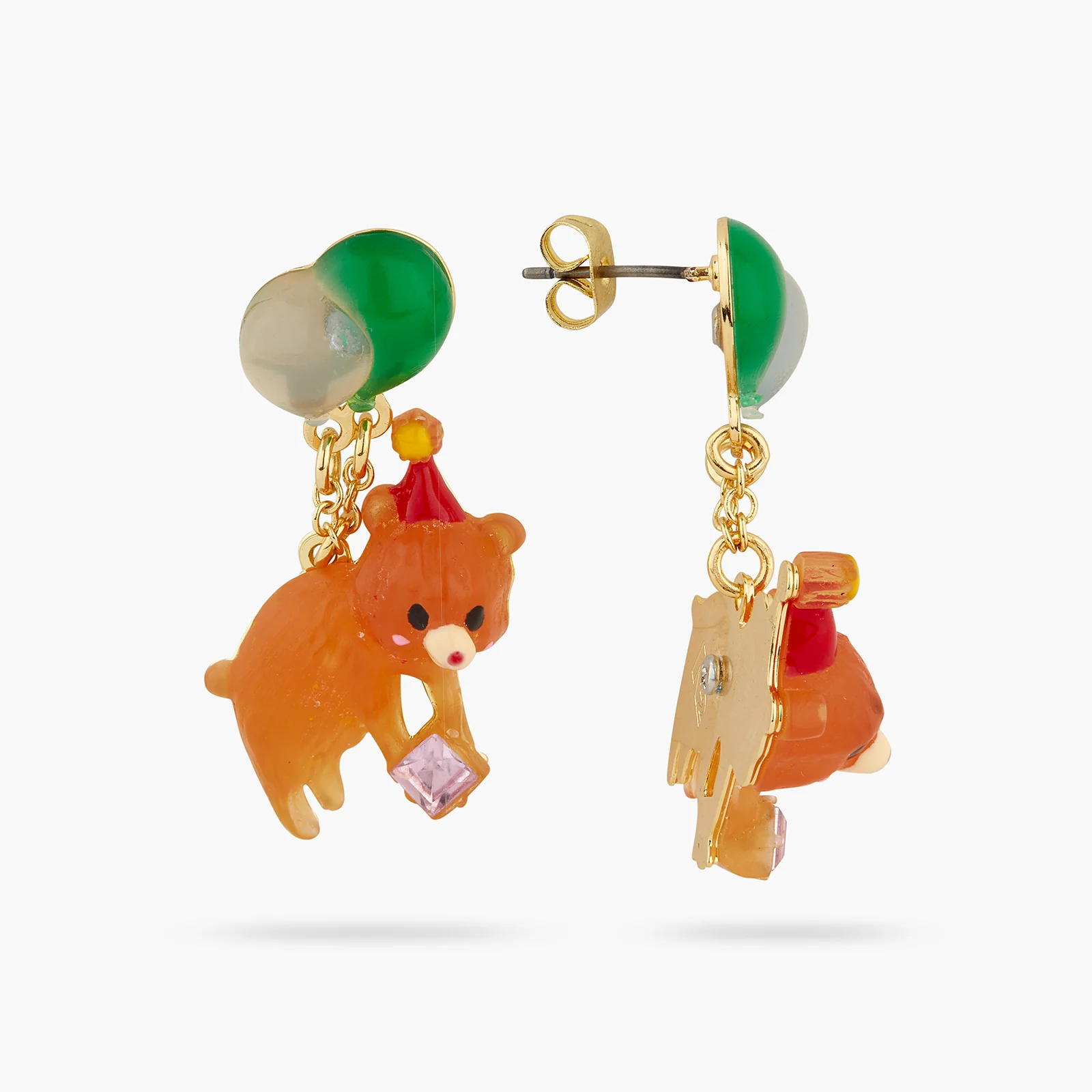 Boucles d'Oreilles Tiges Ourson - Image 2