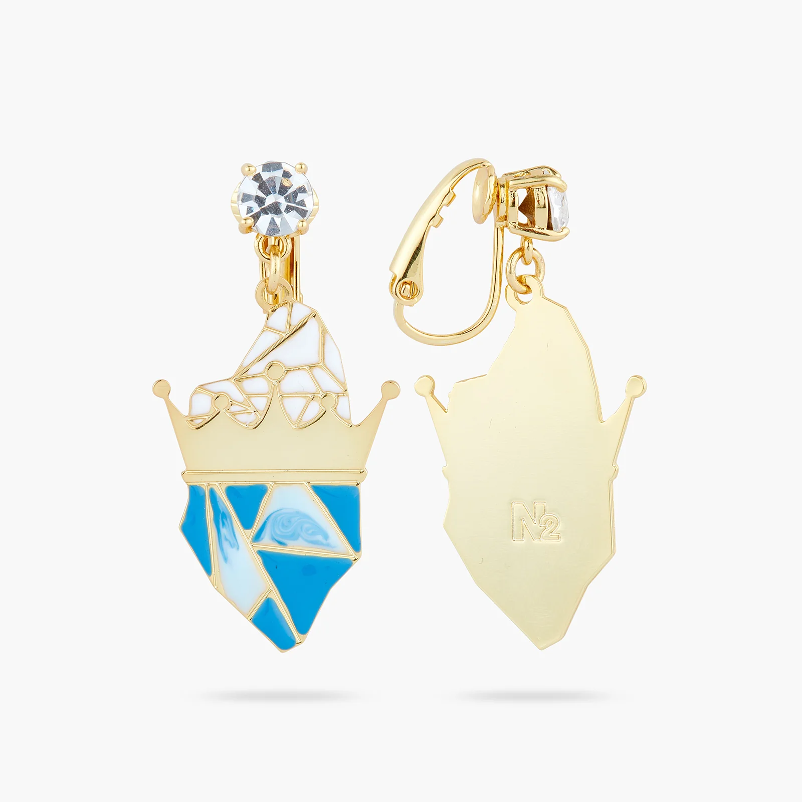 Boucles d'oreilles tiges reine des neiges - Image 3