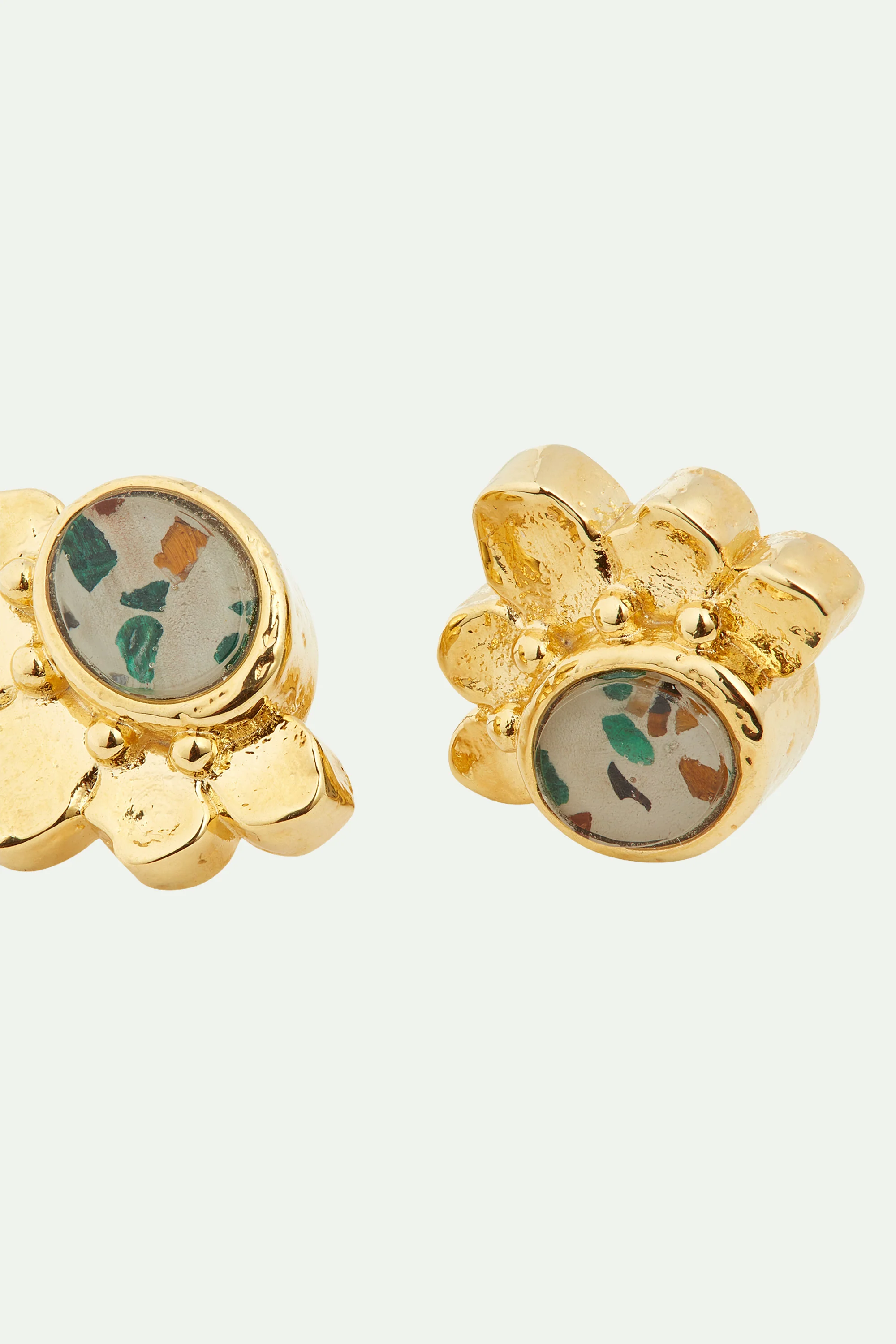 Boucles d'oreilles tiges terrazzo - Image 4