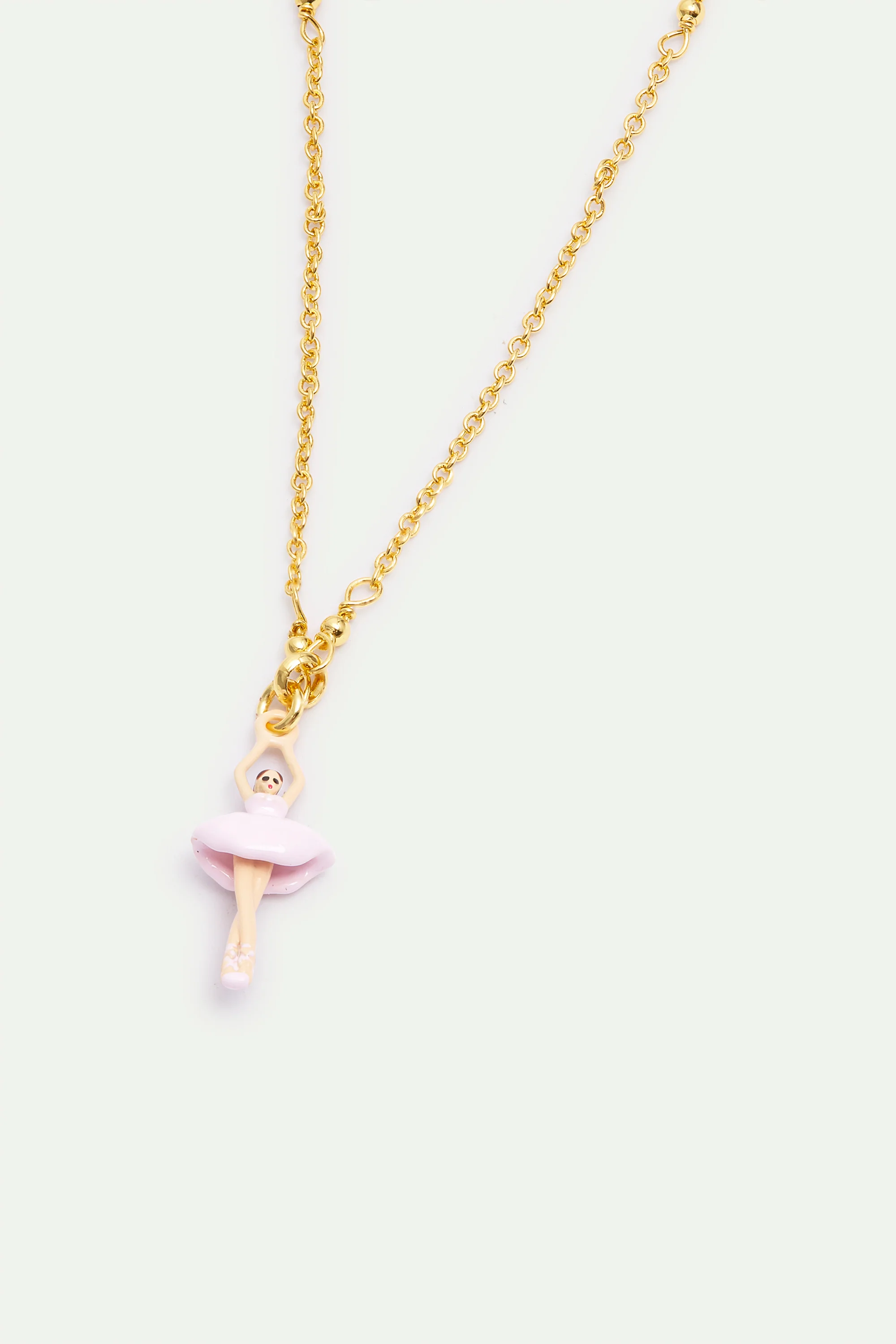 Bracelet Ballerine rose clair et cristal - Image 2