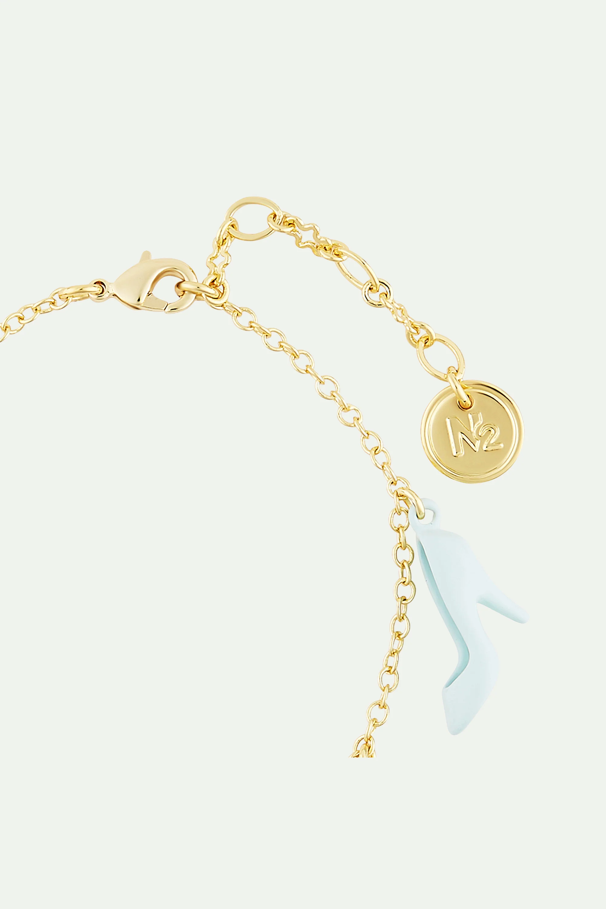 Bracelet charm's citrouille, bobine de fil et souris, cendrillon, horloge et soulier - Image 4