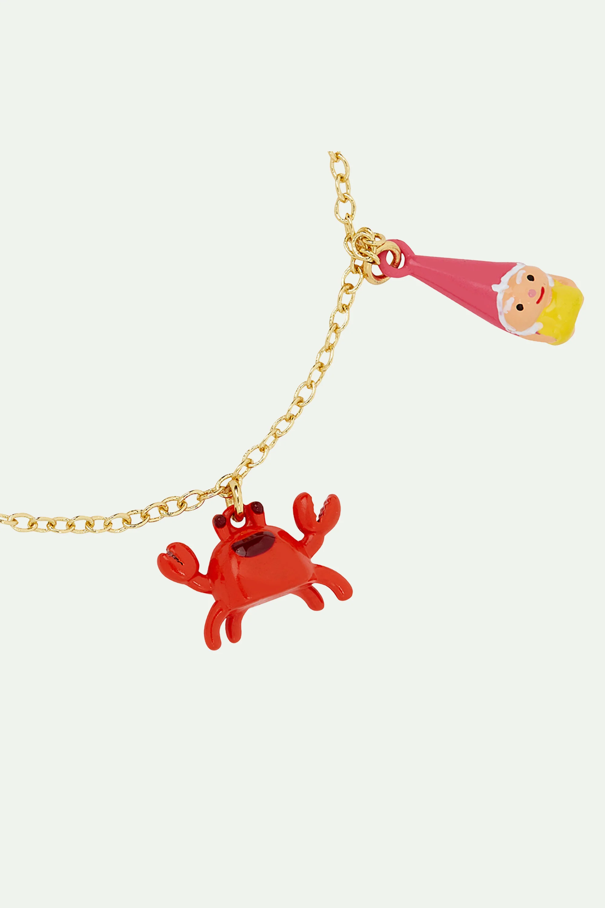 Bracelet charms nains de jardin et crabe rouge - Image 3