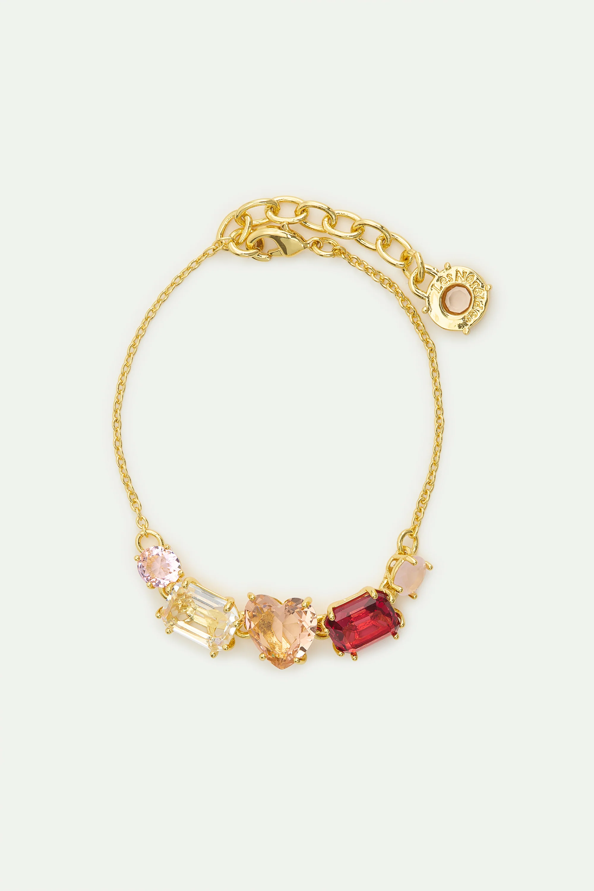 Bracelet fin cinq pierres La Diamantine Rosa Centifiola