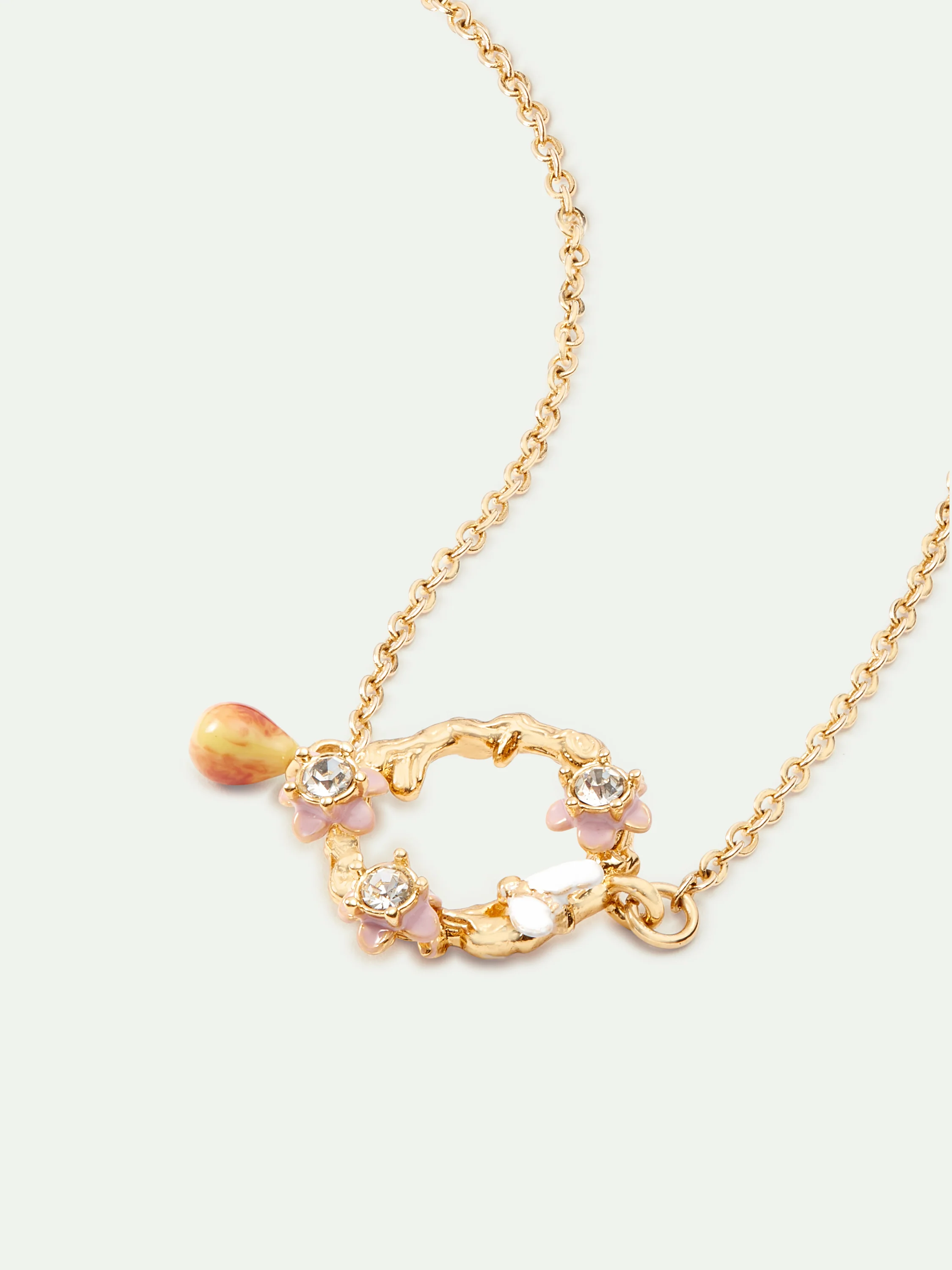 Bracelet fin fleurs de pommier, poire et abeille - Image 4