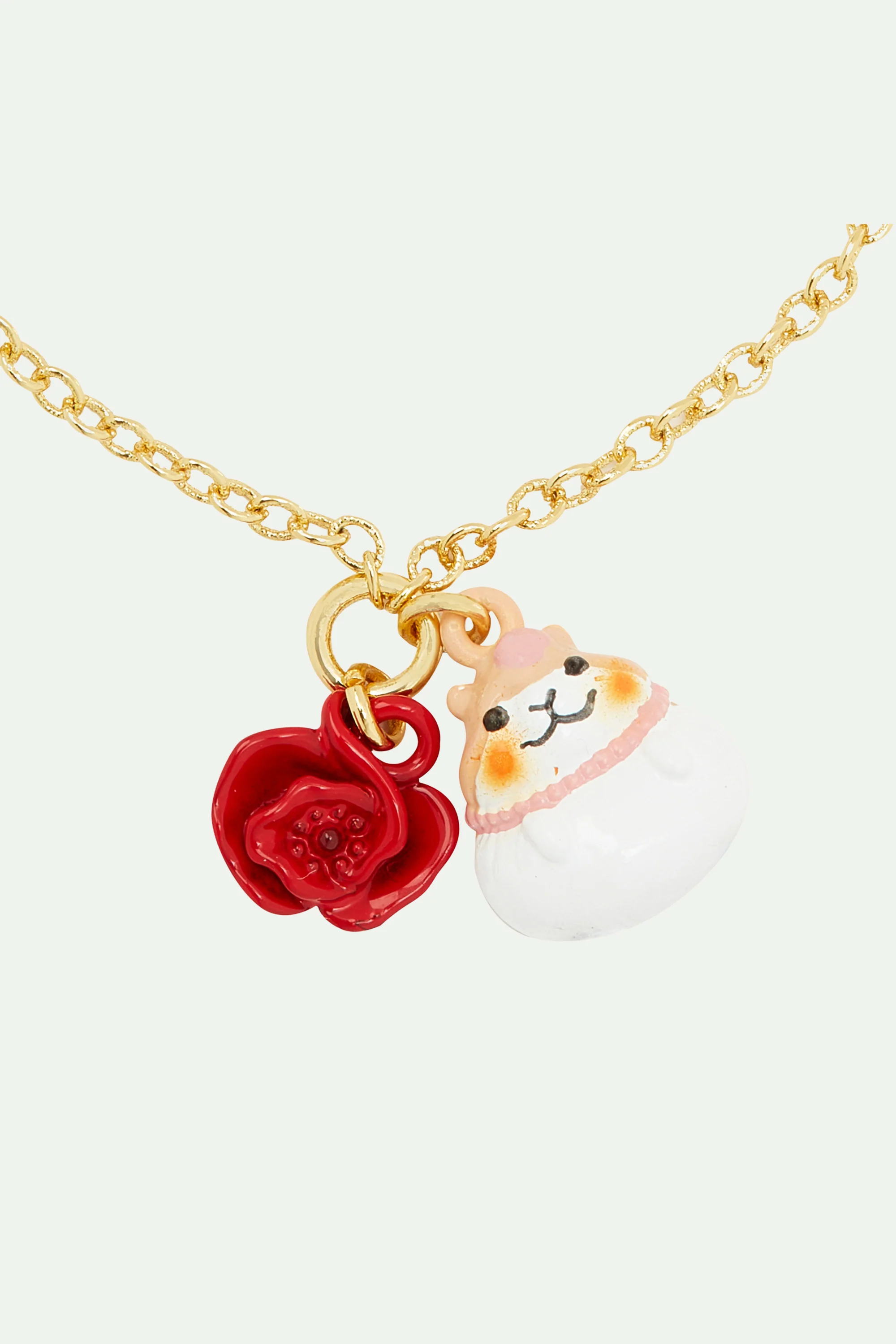 Bracelet fin hamster et coquelicot - Image 3