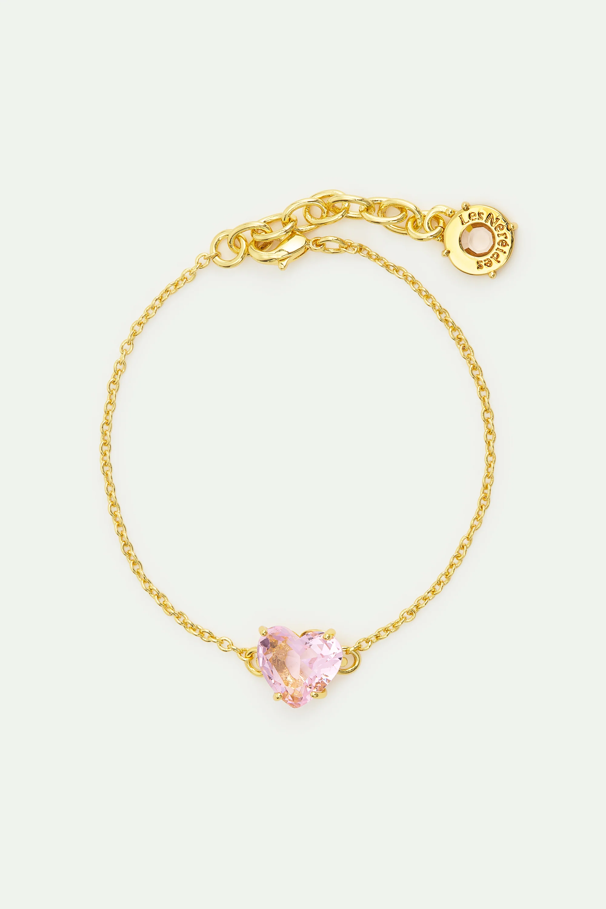 Bracelet fin pierre cœur La Diamantine Rosa Centifolia