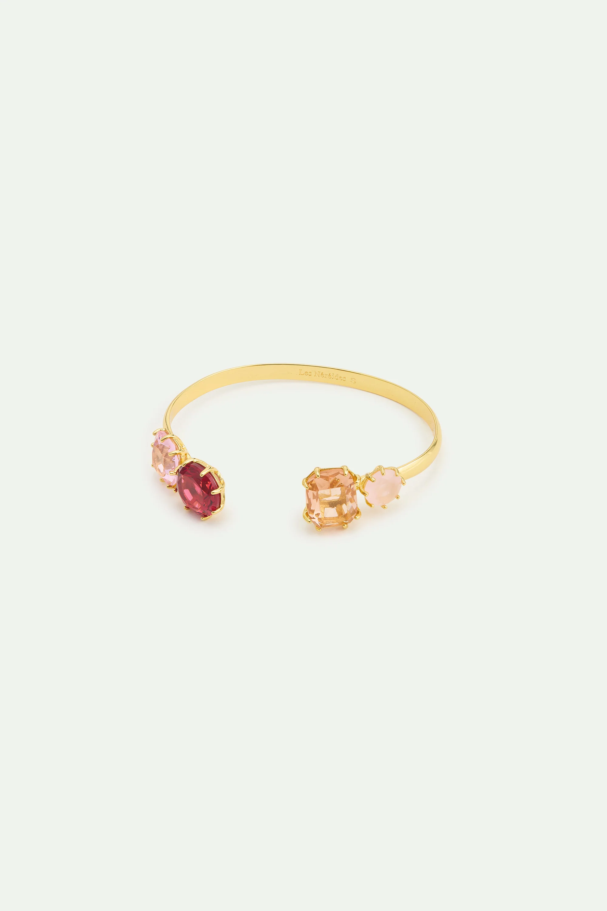 Bracelet jonc 4 pierres La Diamantine Rosa Centifiola
