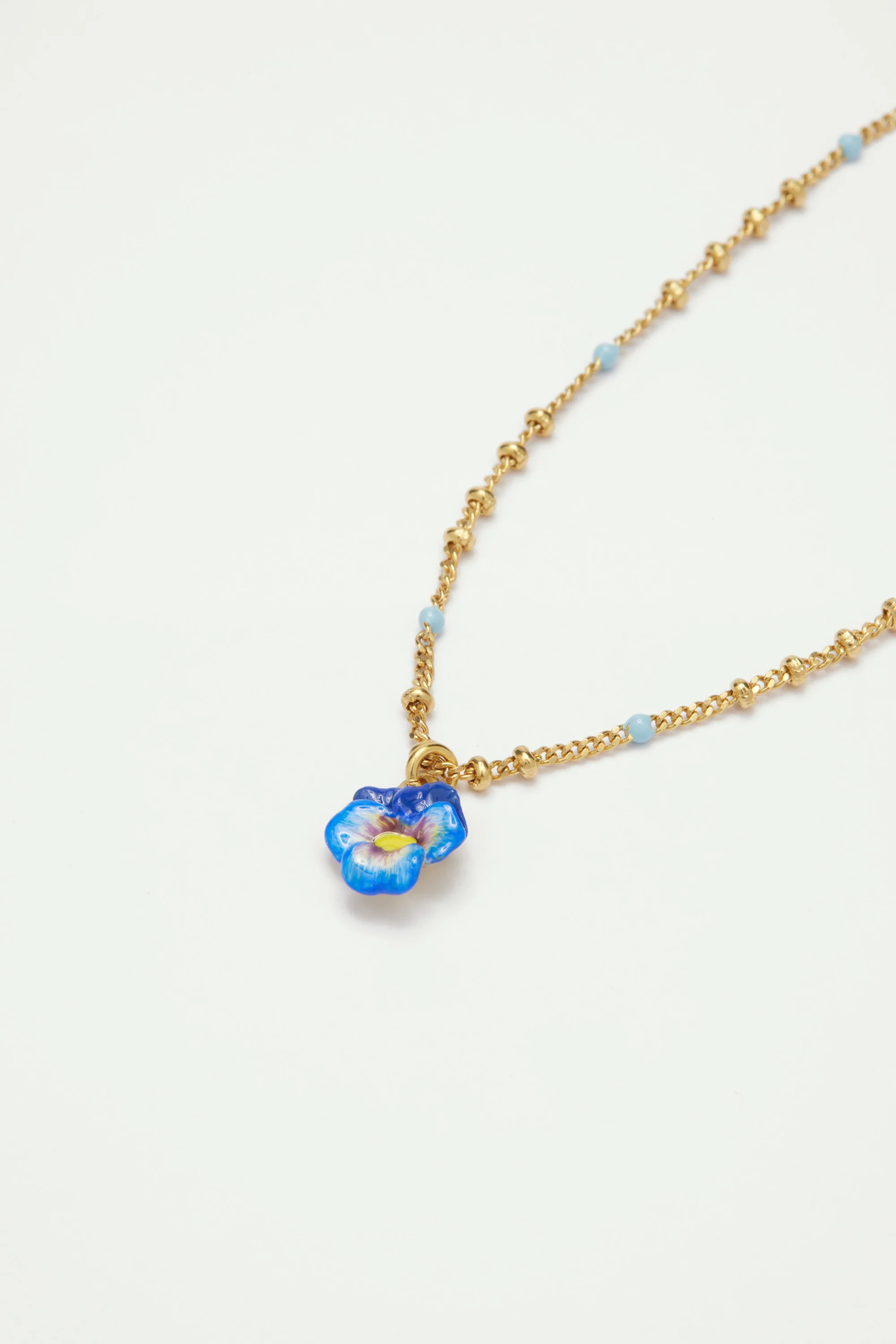 Bracelet pendentif fleur de pensée - Image 3