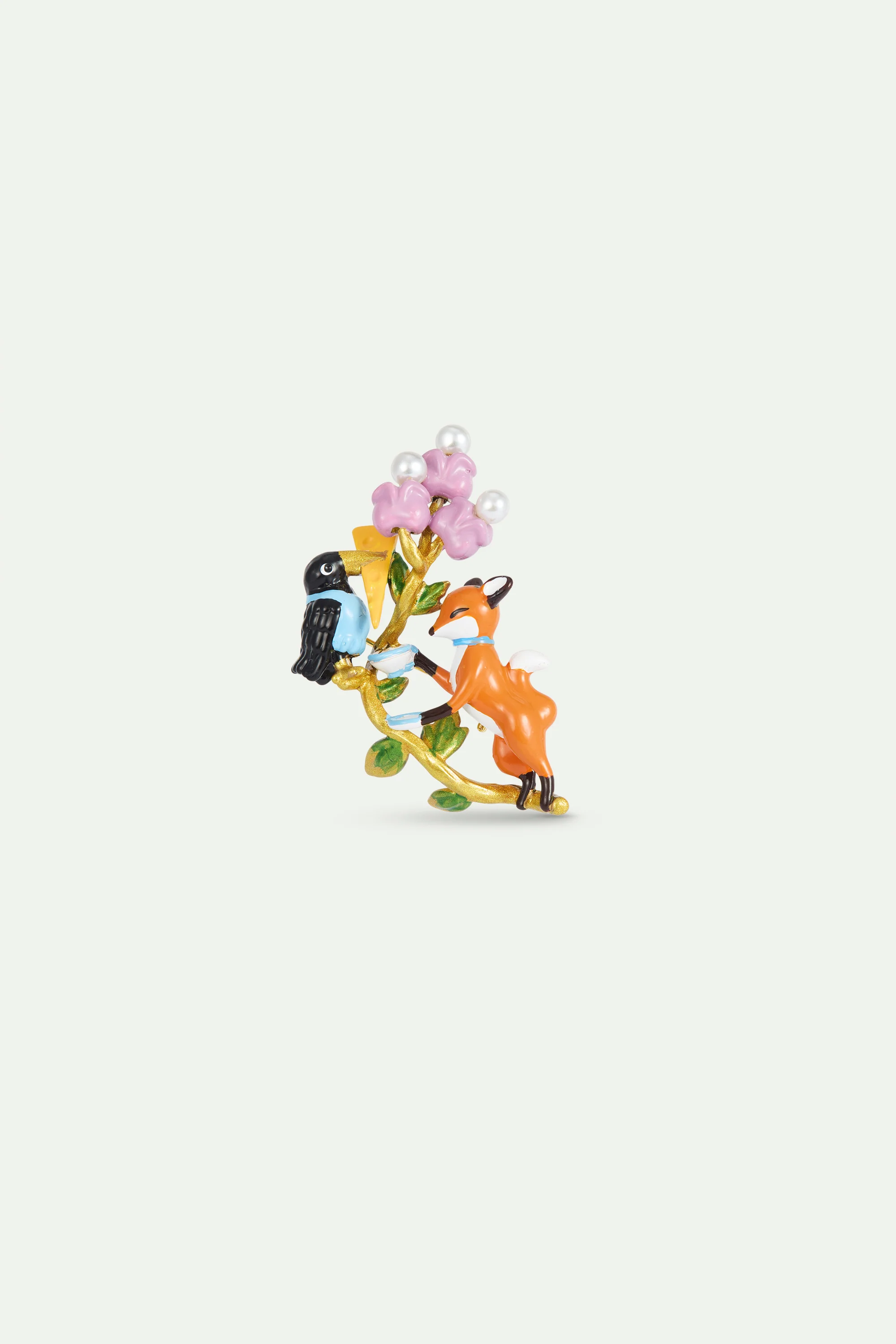 Broche Le Corbeau et le Renard