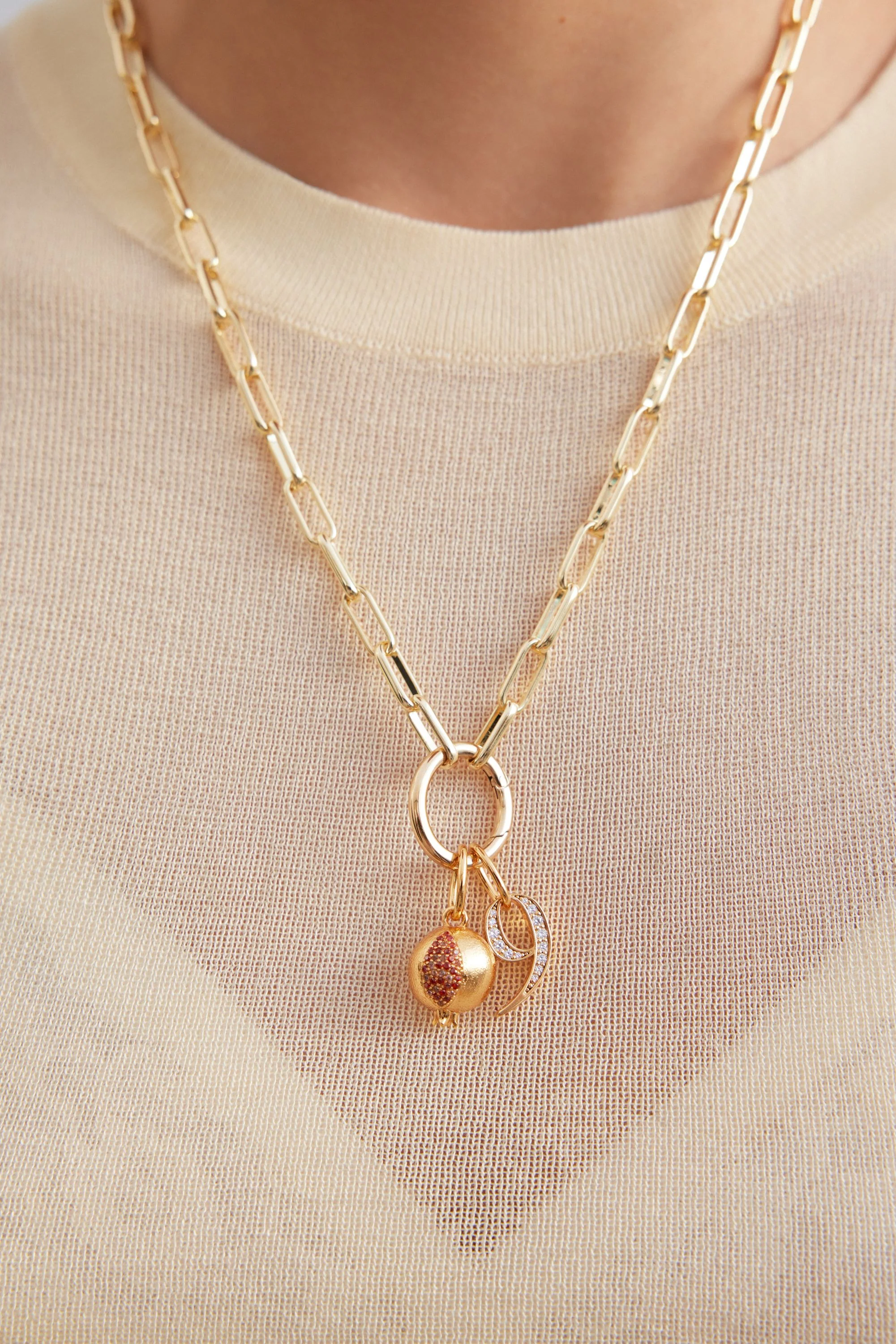 Chaine de collier en maille rectangle - Image 3