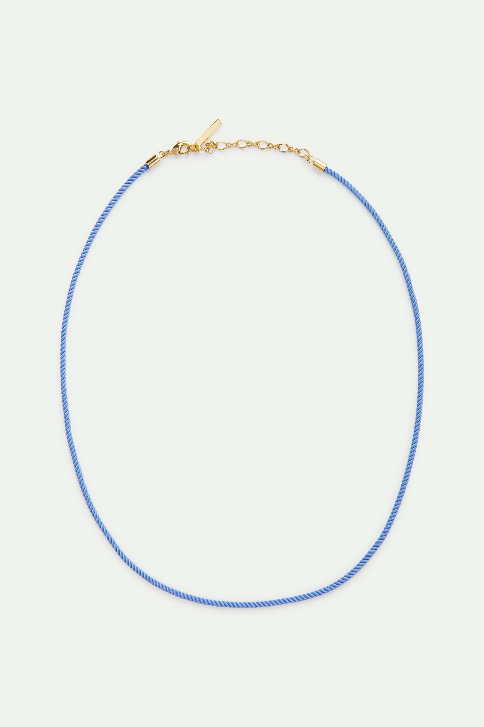 Collier corde bleu - Image 4