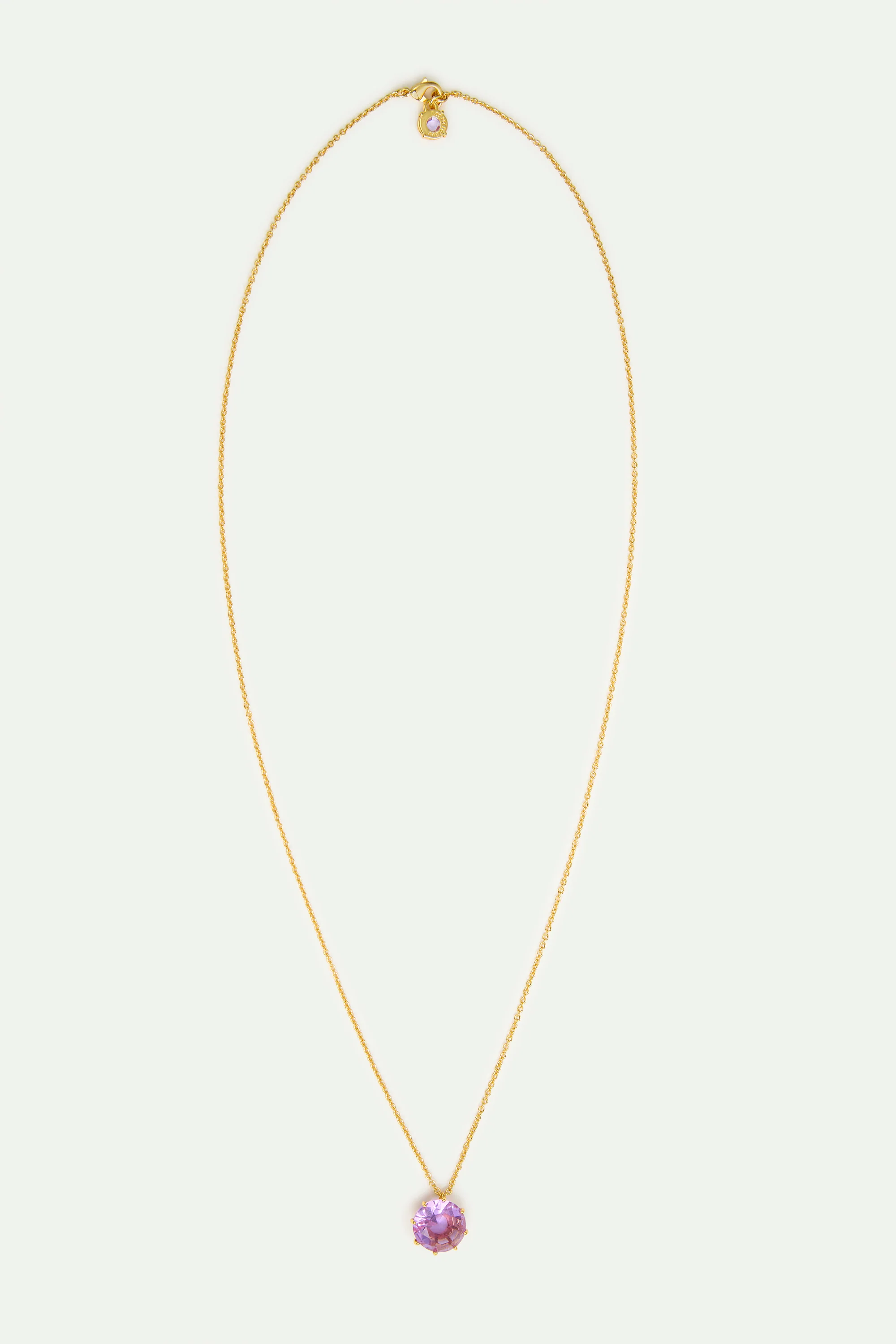 Collier fin pierre ronde la diamantine lavande - Image 4