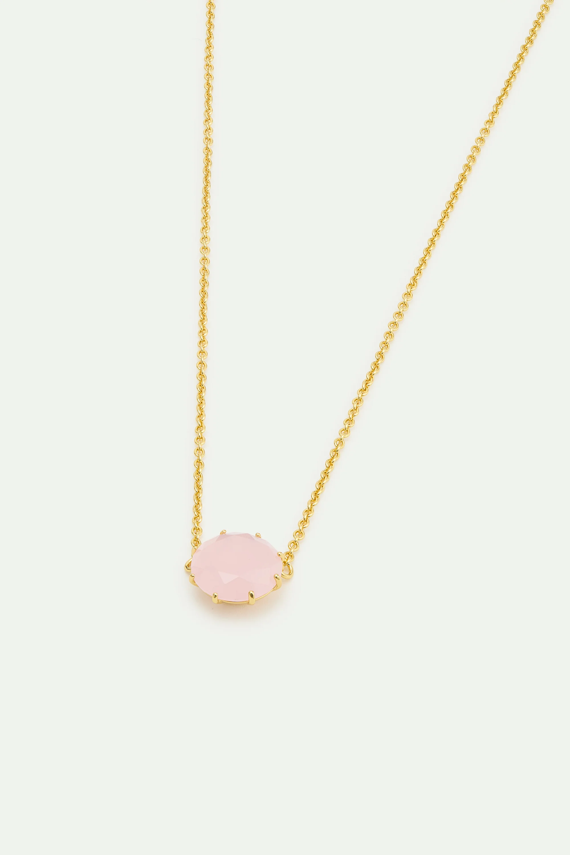 Collier fin pierre ronde La Diamantine Rosa Centifolia - Image 2