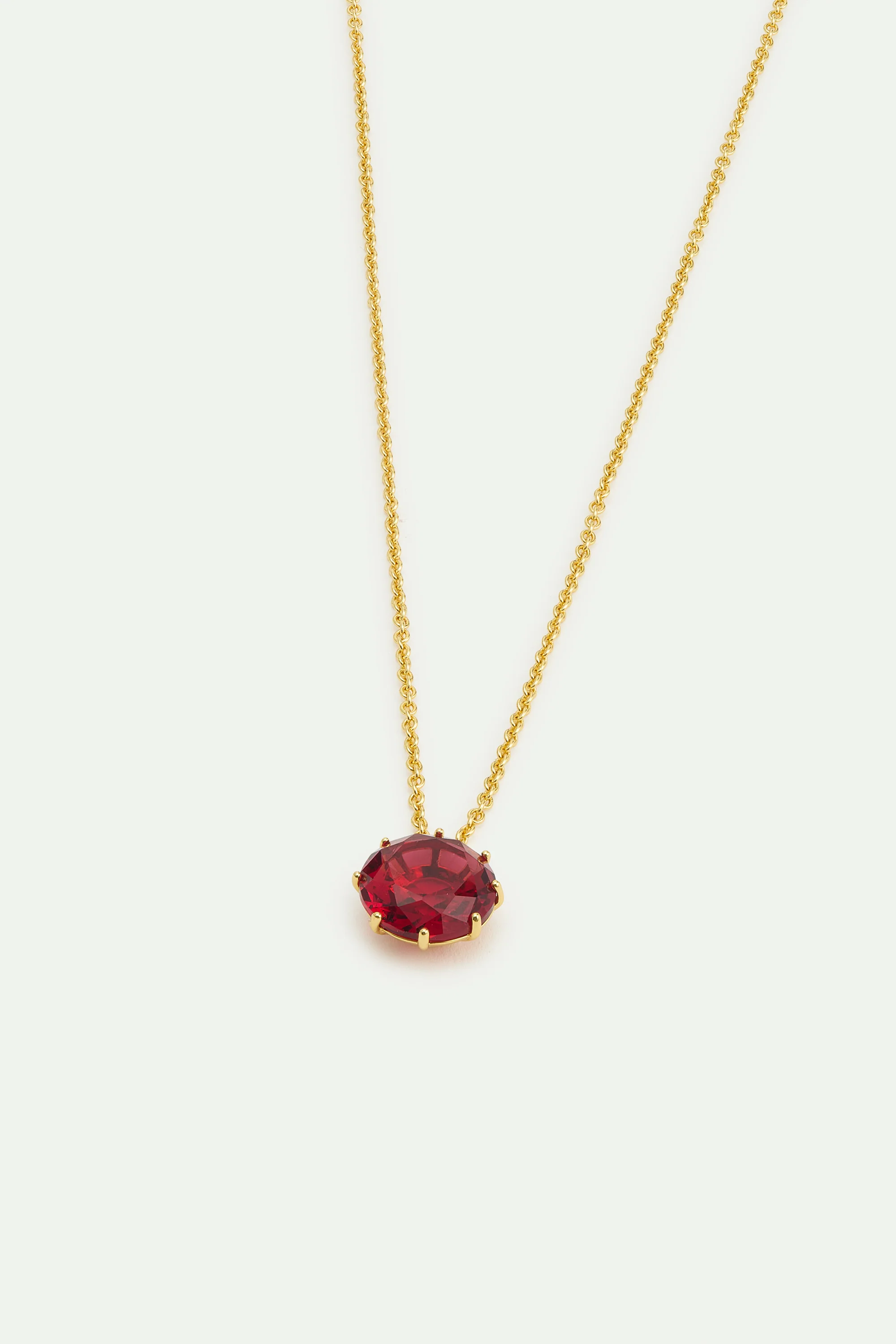 Collier fin pierre ronde Rosa Centifolia - Image 2