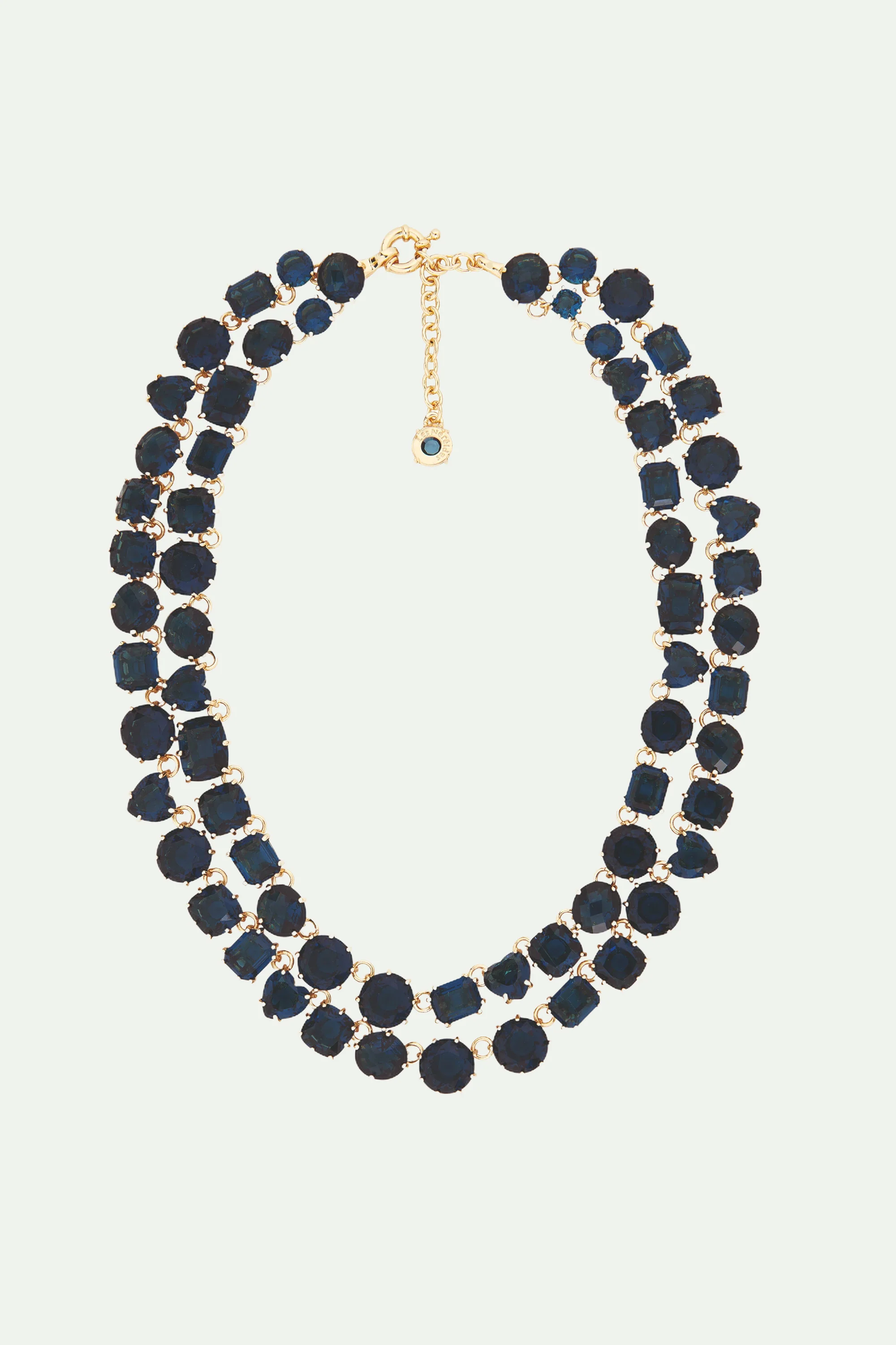 Collier luxe deux rangs La Diamantine Bleu Océan - Image 2