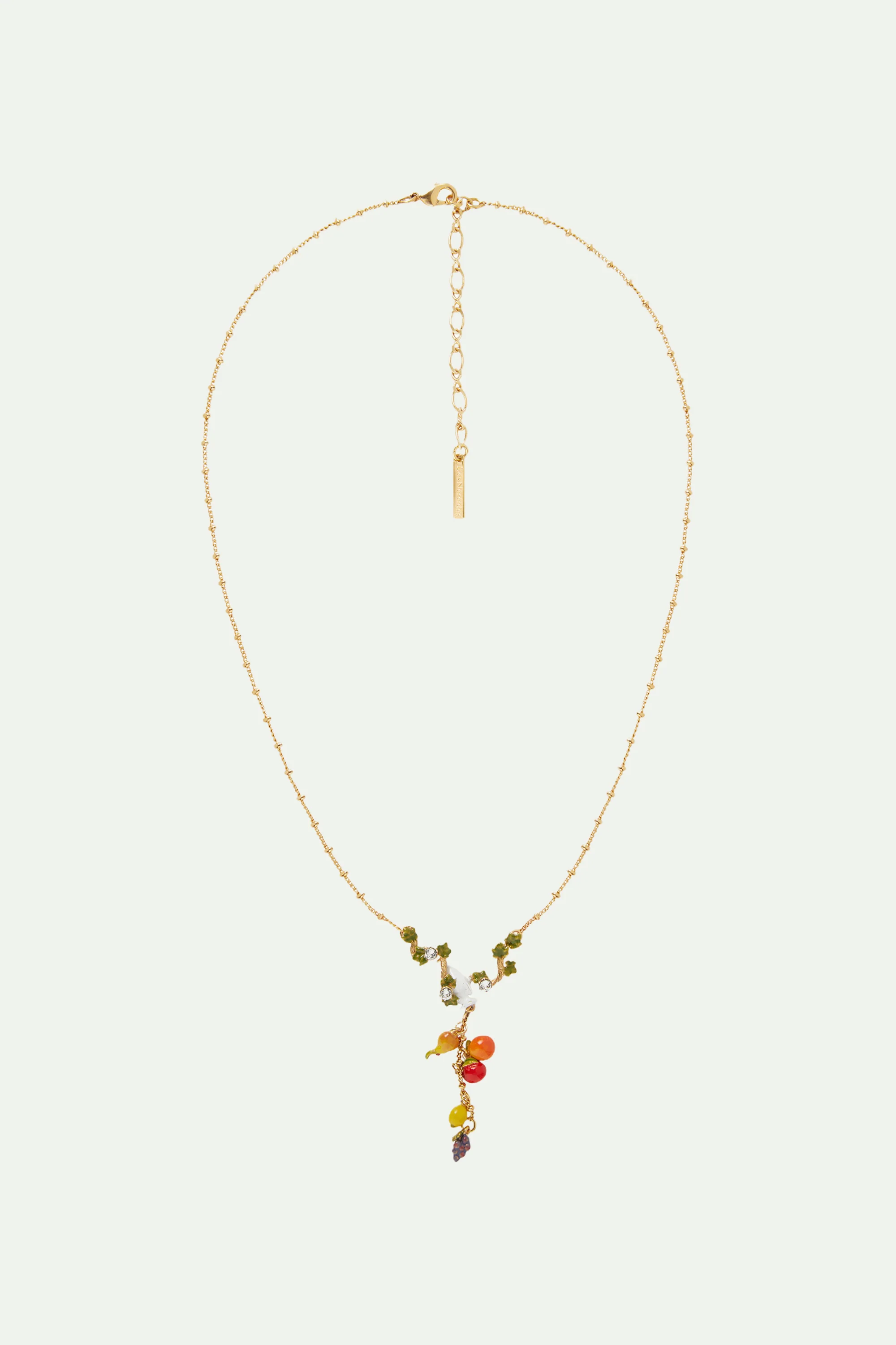 Collier Pendentif Amphore, Feuilles de Vigne et Fruits - Image 2