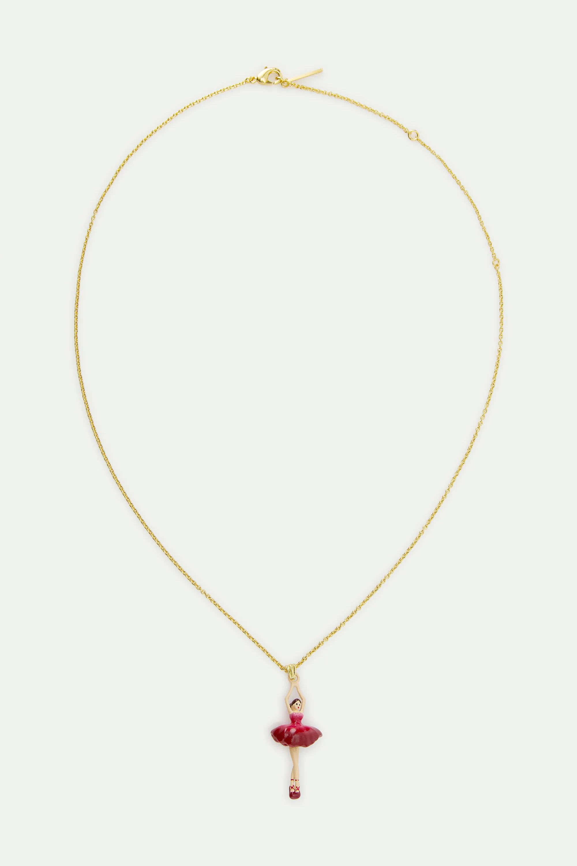 Collier pendentif Ballerine tutu dégradé de rose - Image 4