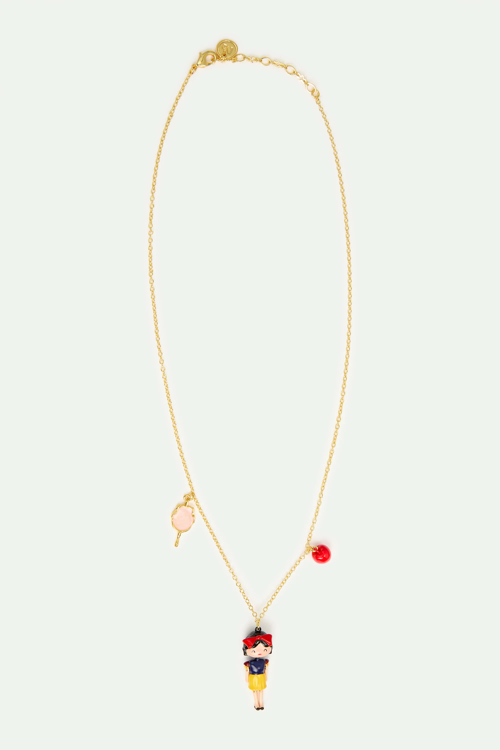 Collier pendentif Blanche-Neige, pomme et miroir - Image 4