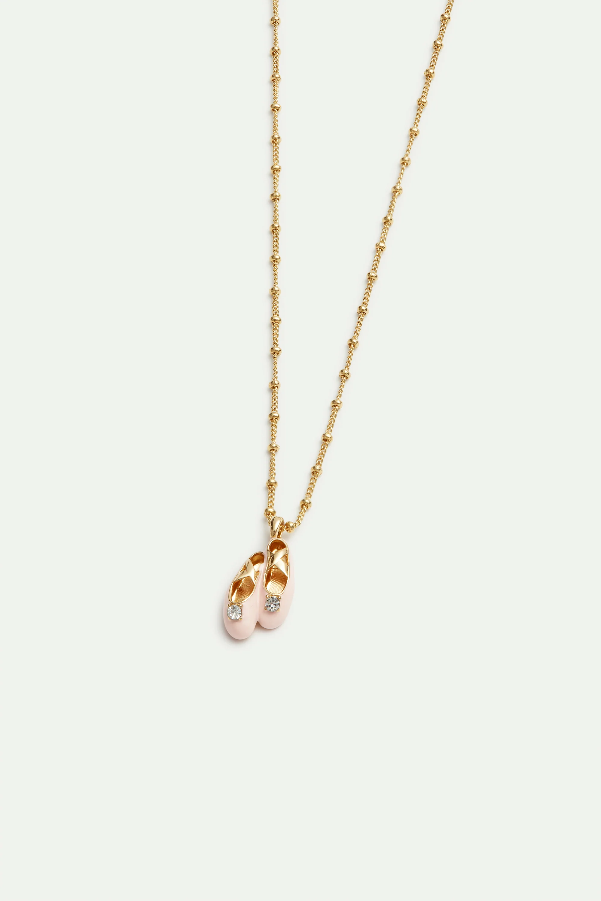 Collier pendentif chaussons de danse roses - Image 2