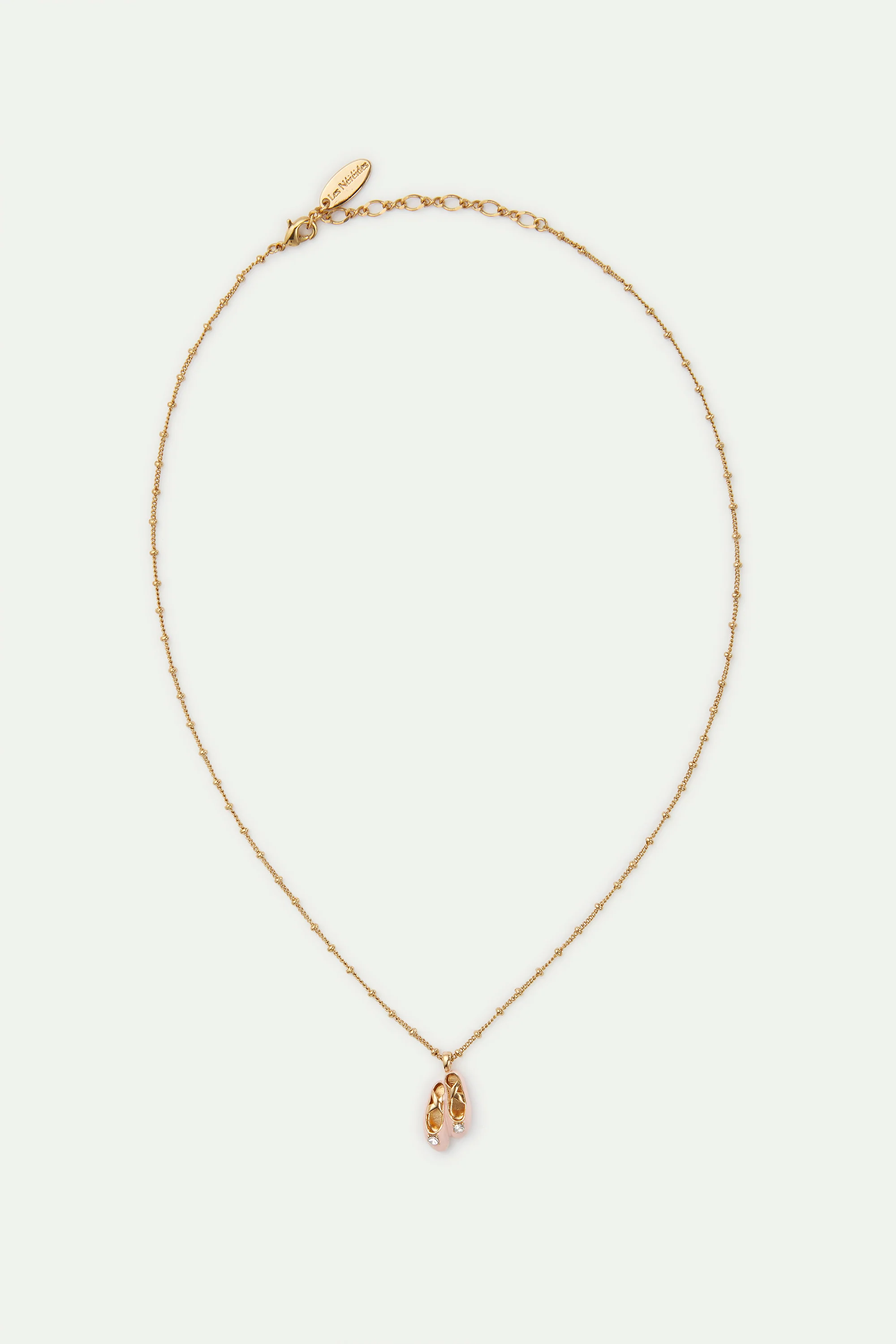 Collier pendentif chaussons de danse roses - Image 3