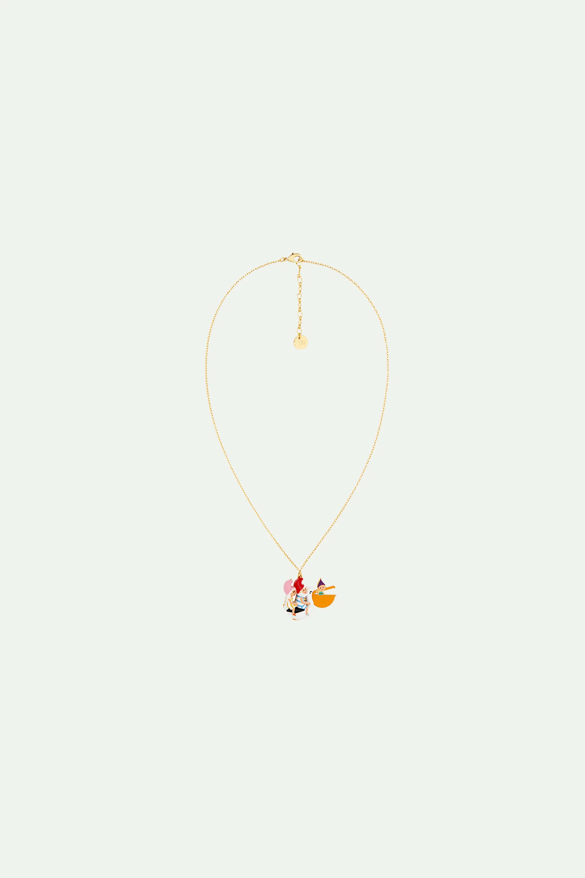 Collier pendentif couple champimignon sur un pélicant - Image 3