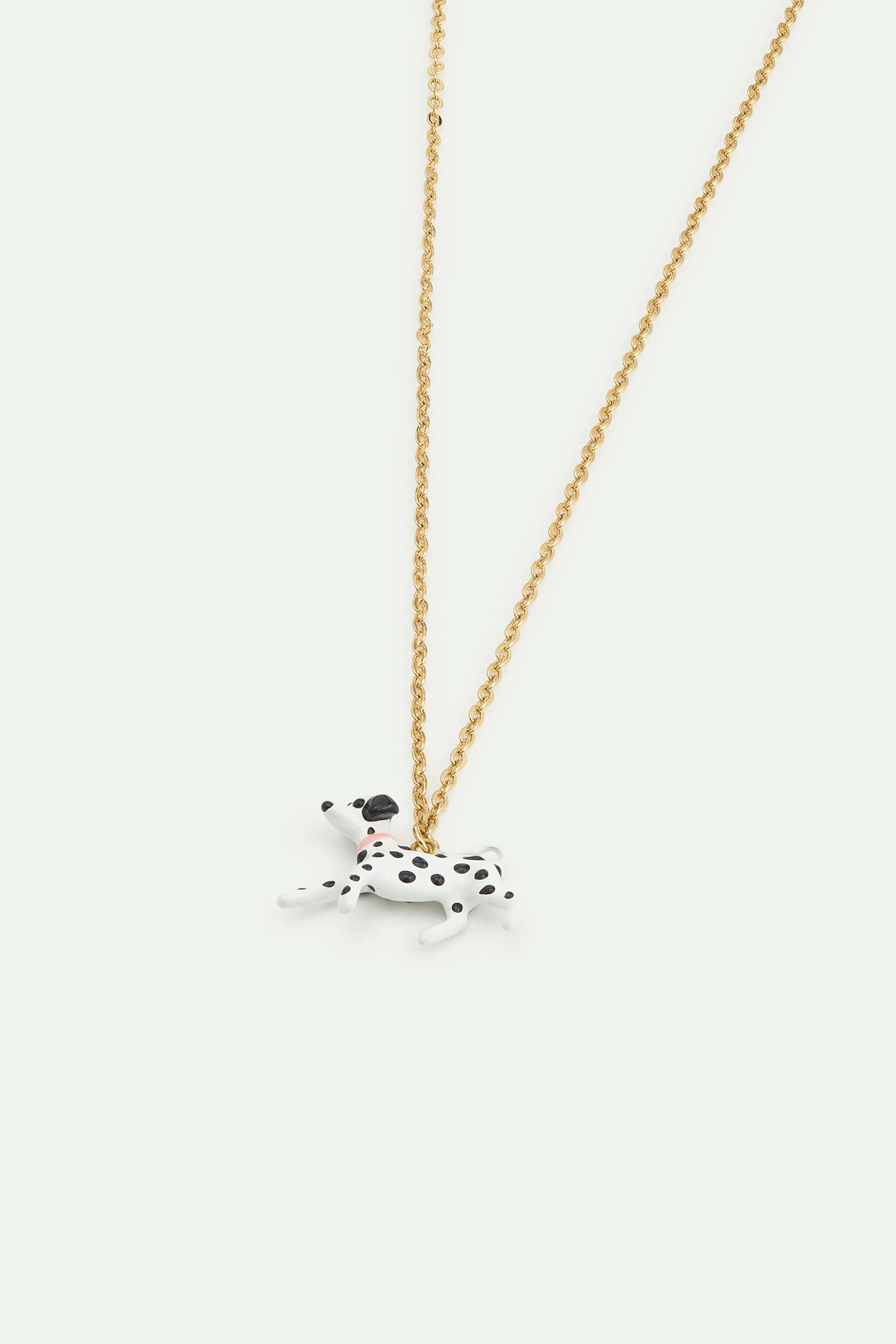 Collier pendentif dalmatien noir et blanc - Image 3