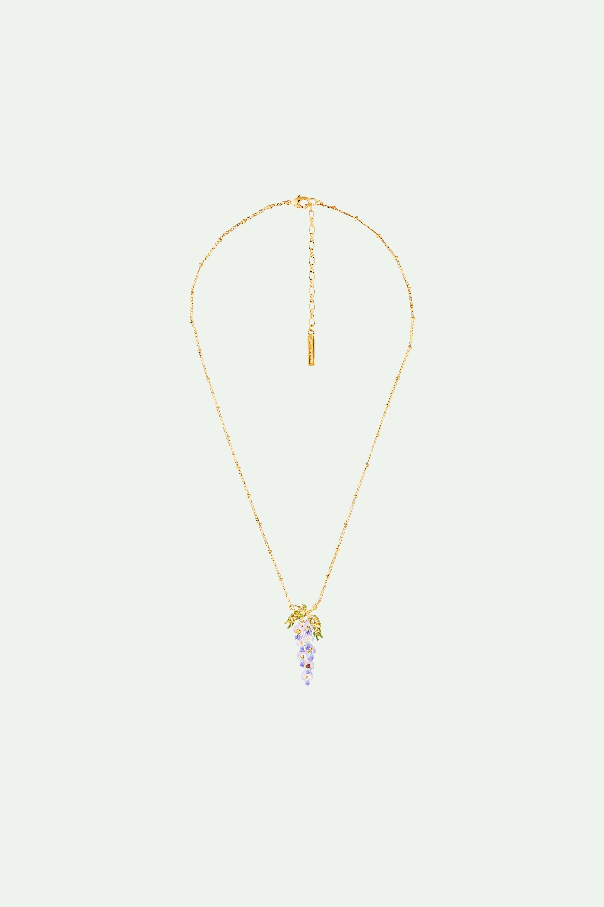Collier pendentif fleur de glycine - Image 2