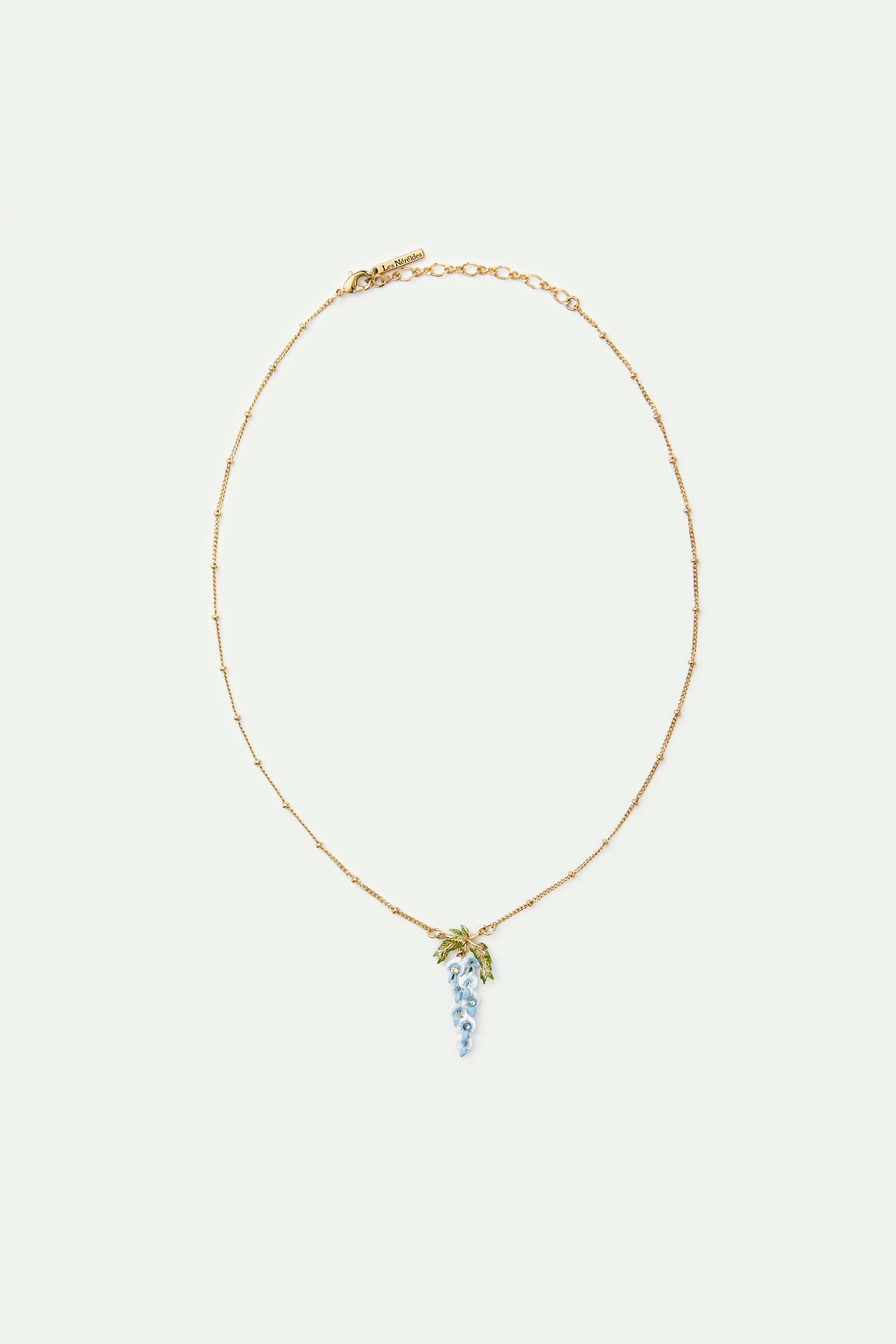 Collier pendentif fleurs de glycine - Image 3