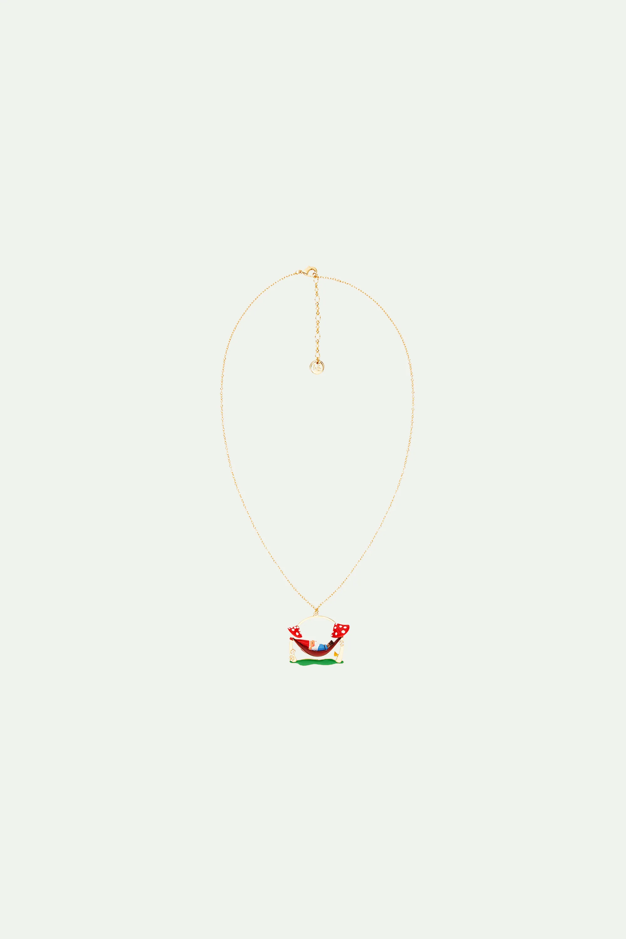 Collier pendentif hamac et nain de jardin - Image 2