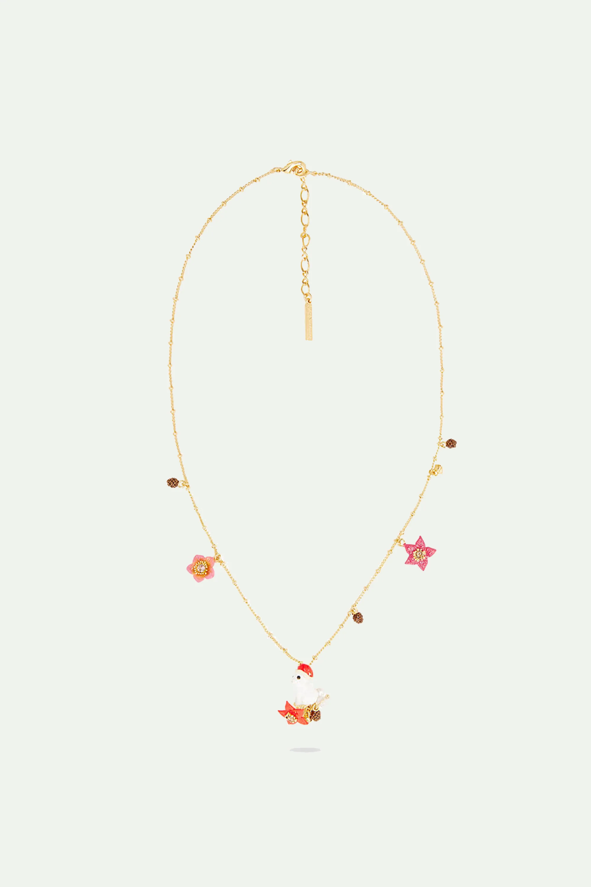 Collier Pendentif Lapin, Étoiles de Noël et Pomme de Pin - Image 2