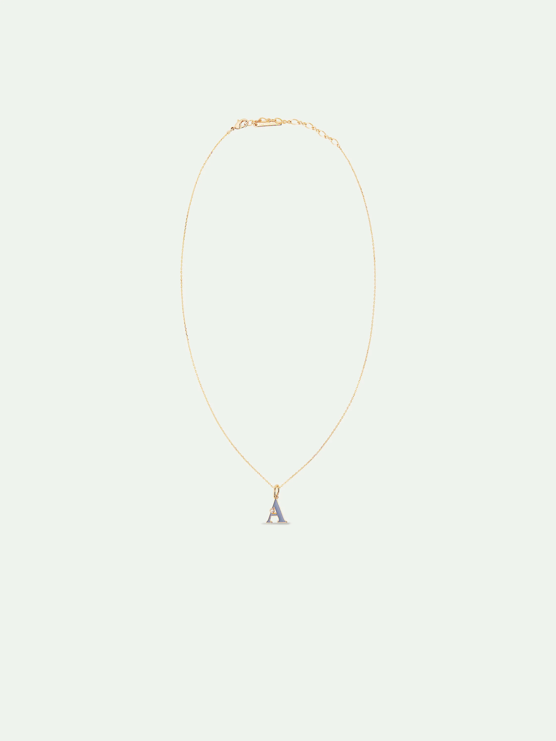 Collier pendentif lettre A - Image 4