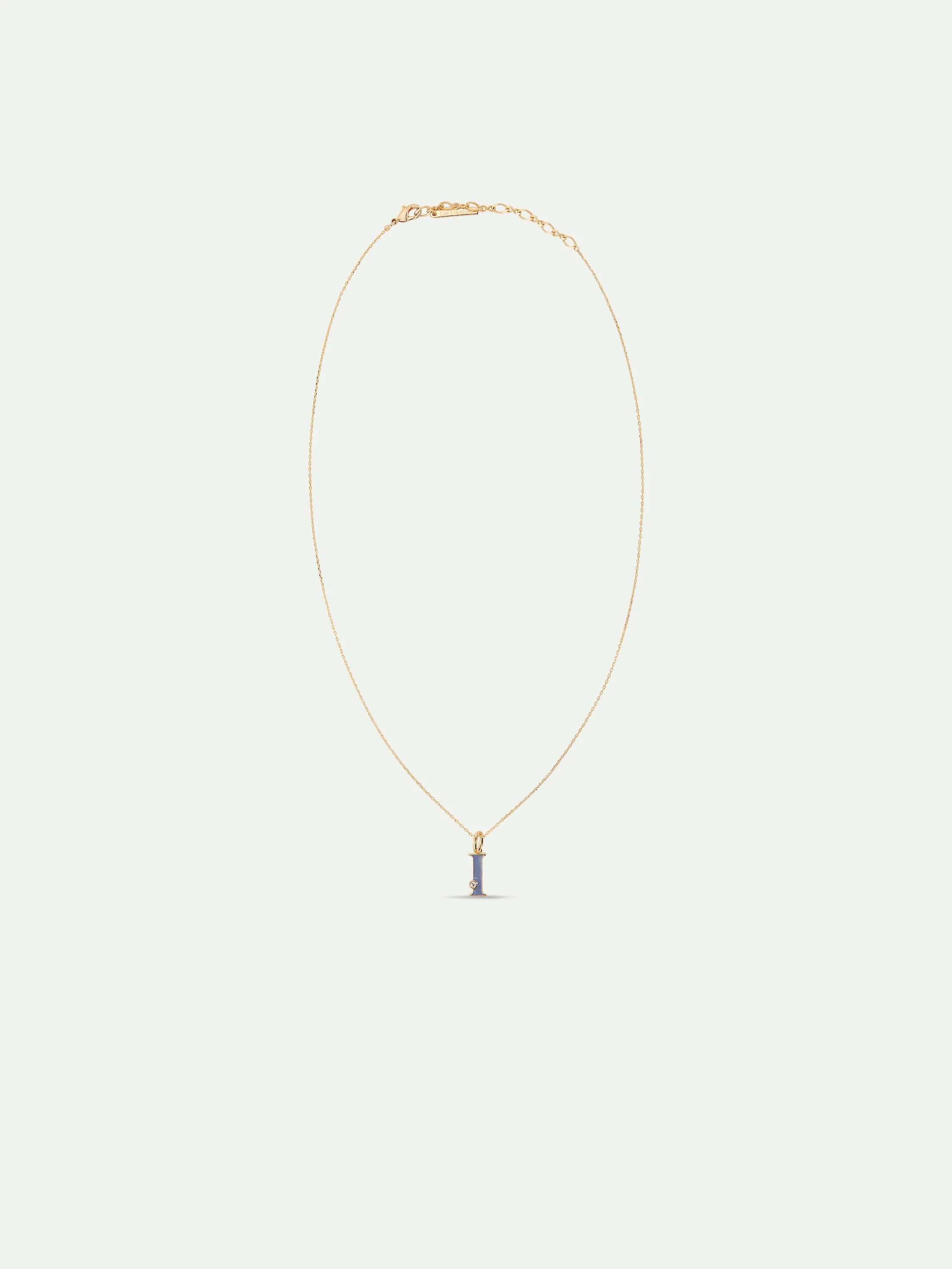 Collier pendentif lettre I - Image 4