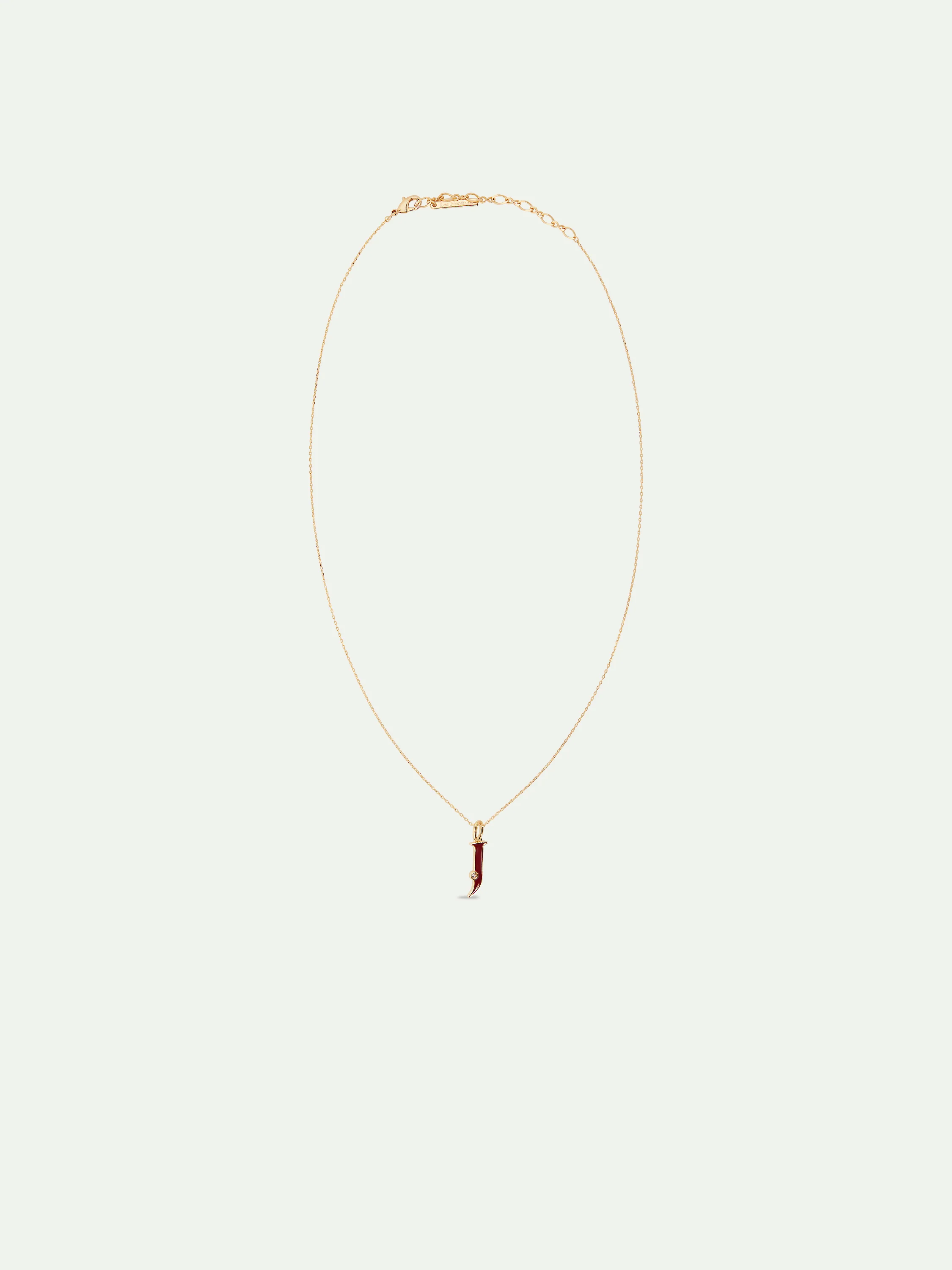 Collier pendentif lettre J - Image 3