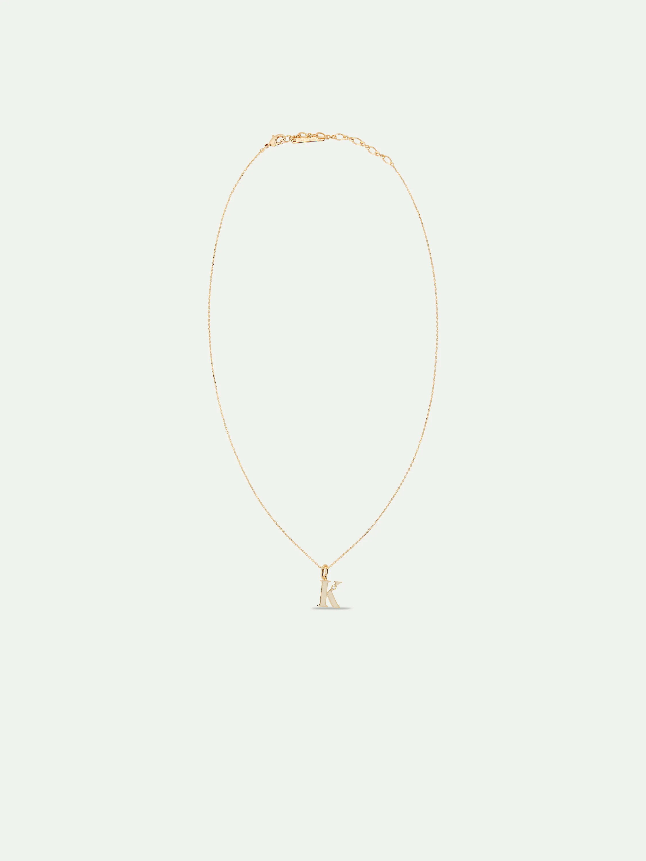 Collier pendentif lettre K - Image 3