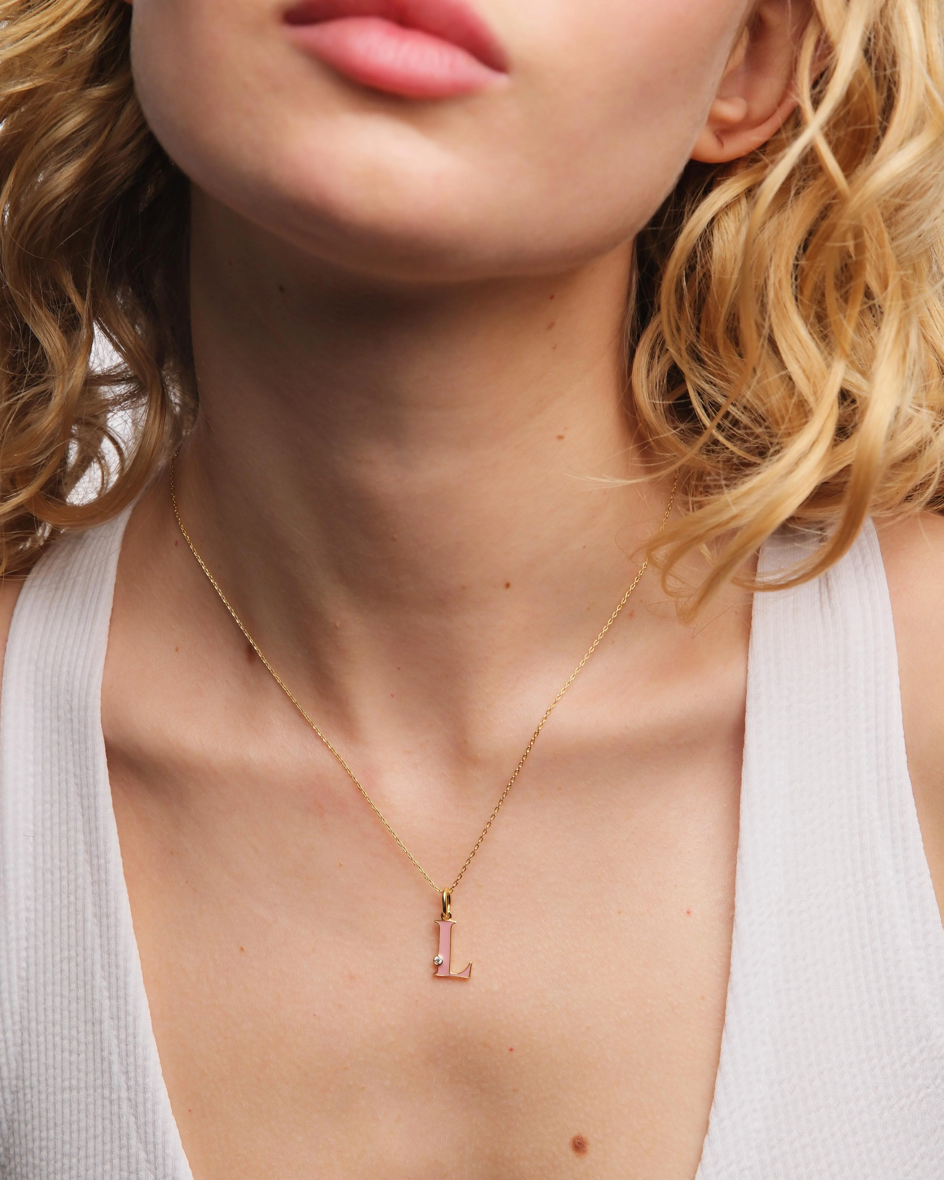 Collier pendentif lettre L - Image 2