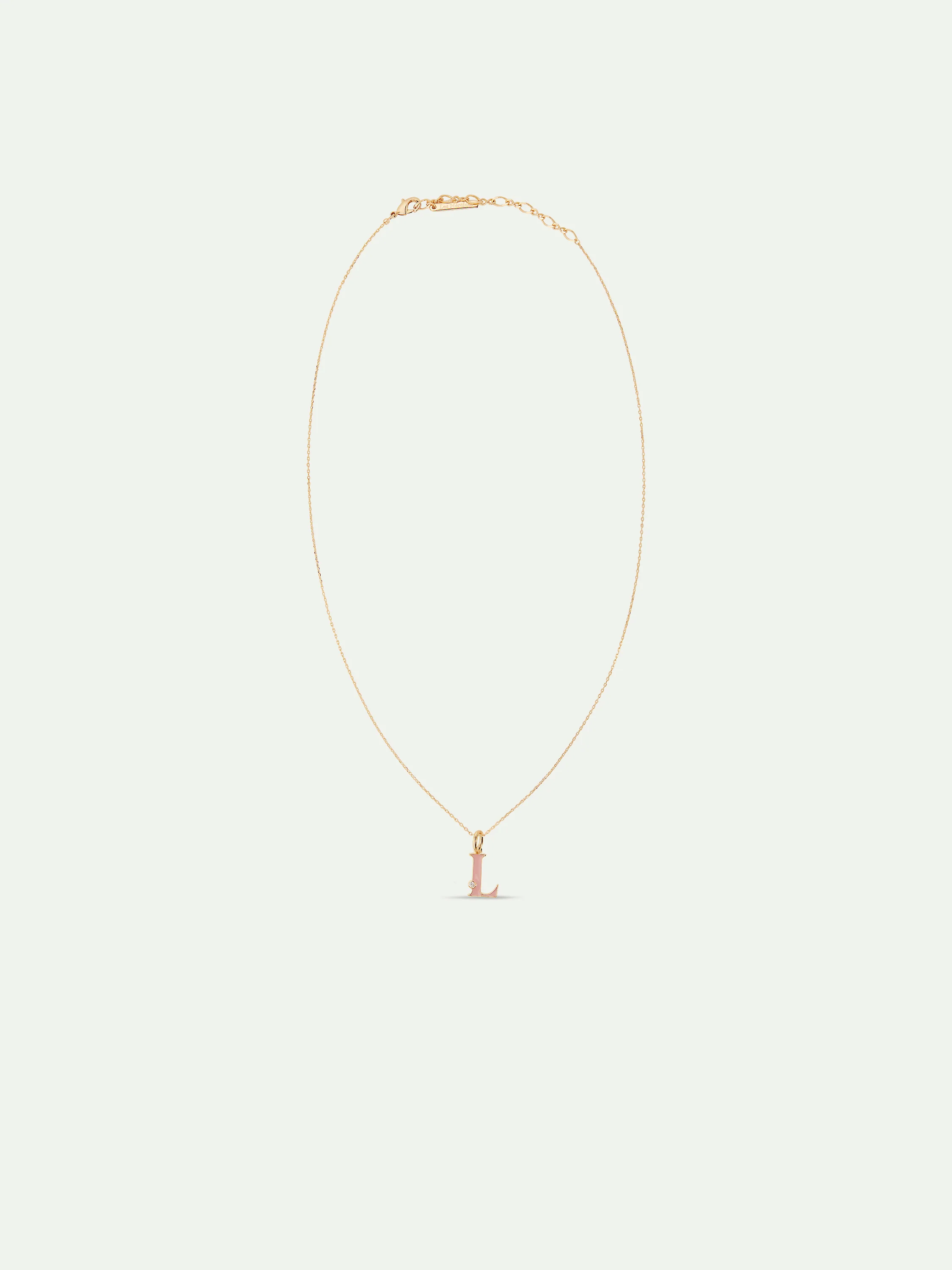 Collier pendentif lettre L - Image 4