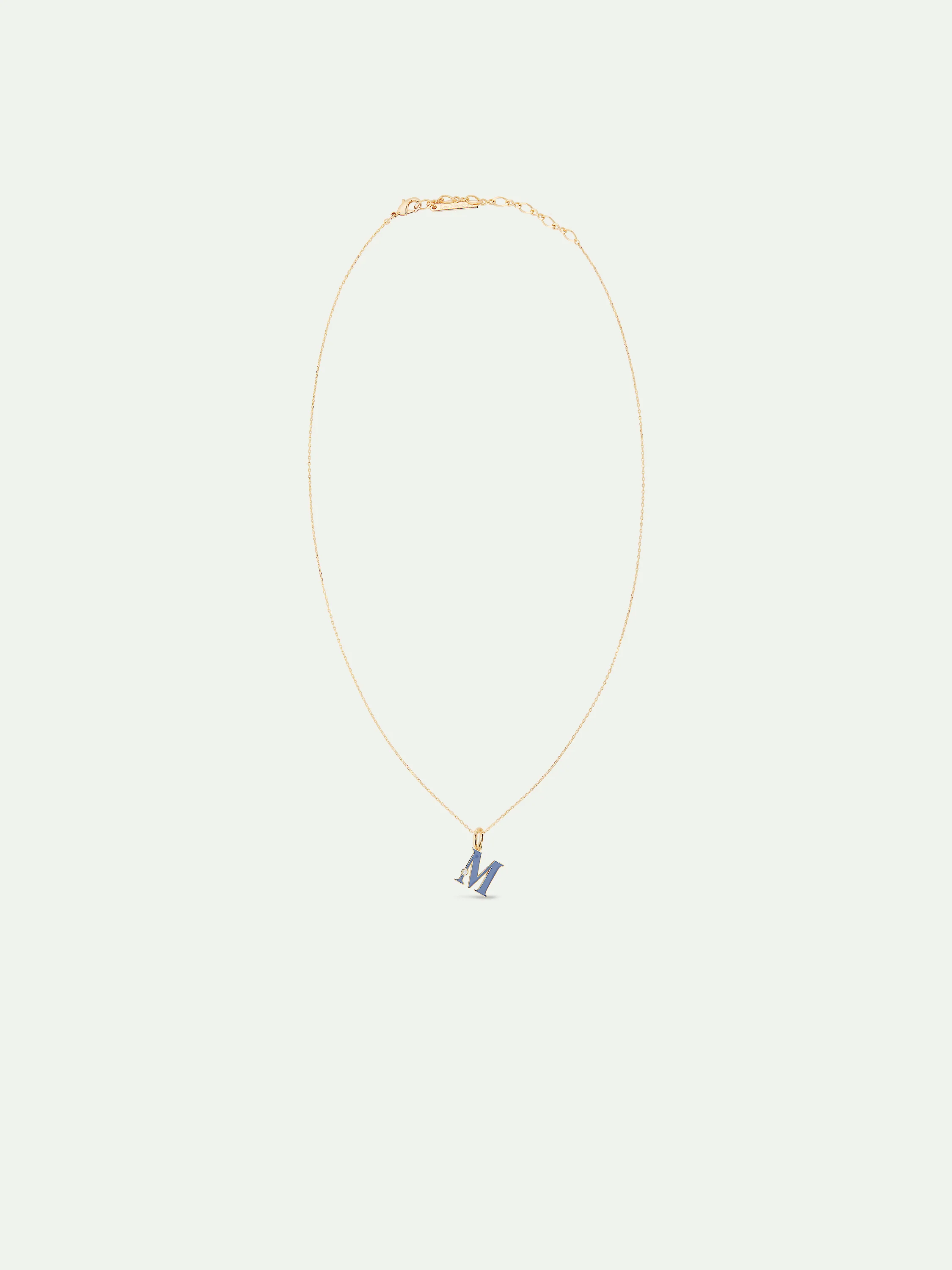 Collier pendentif lettre M - Image 3