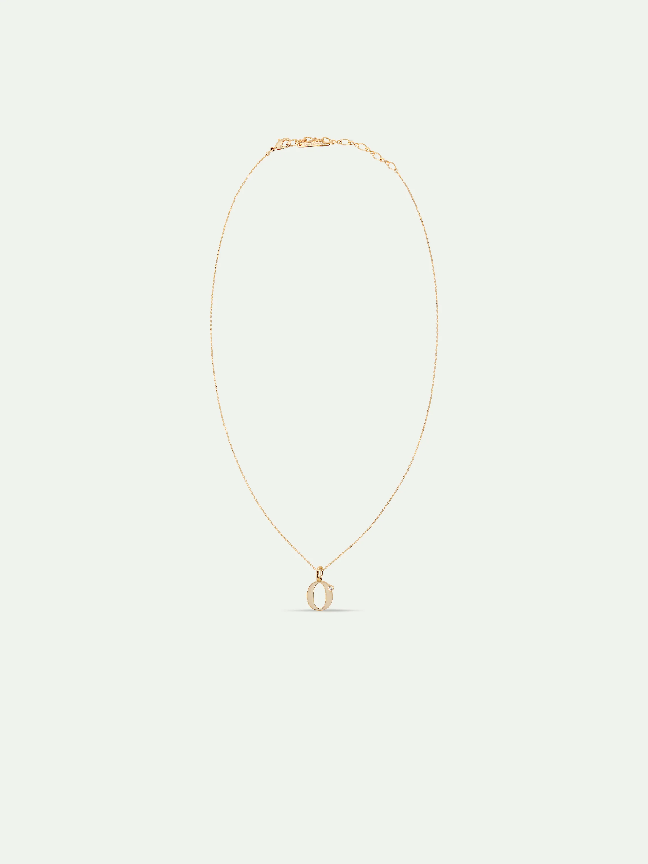 Collier pendentif lettre O - Image 3
