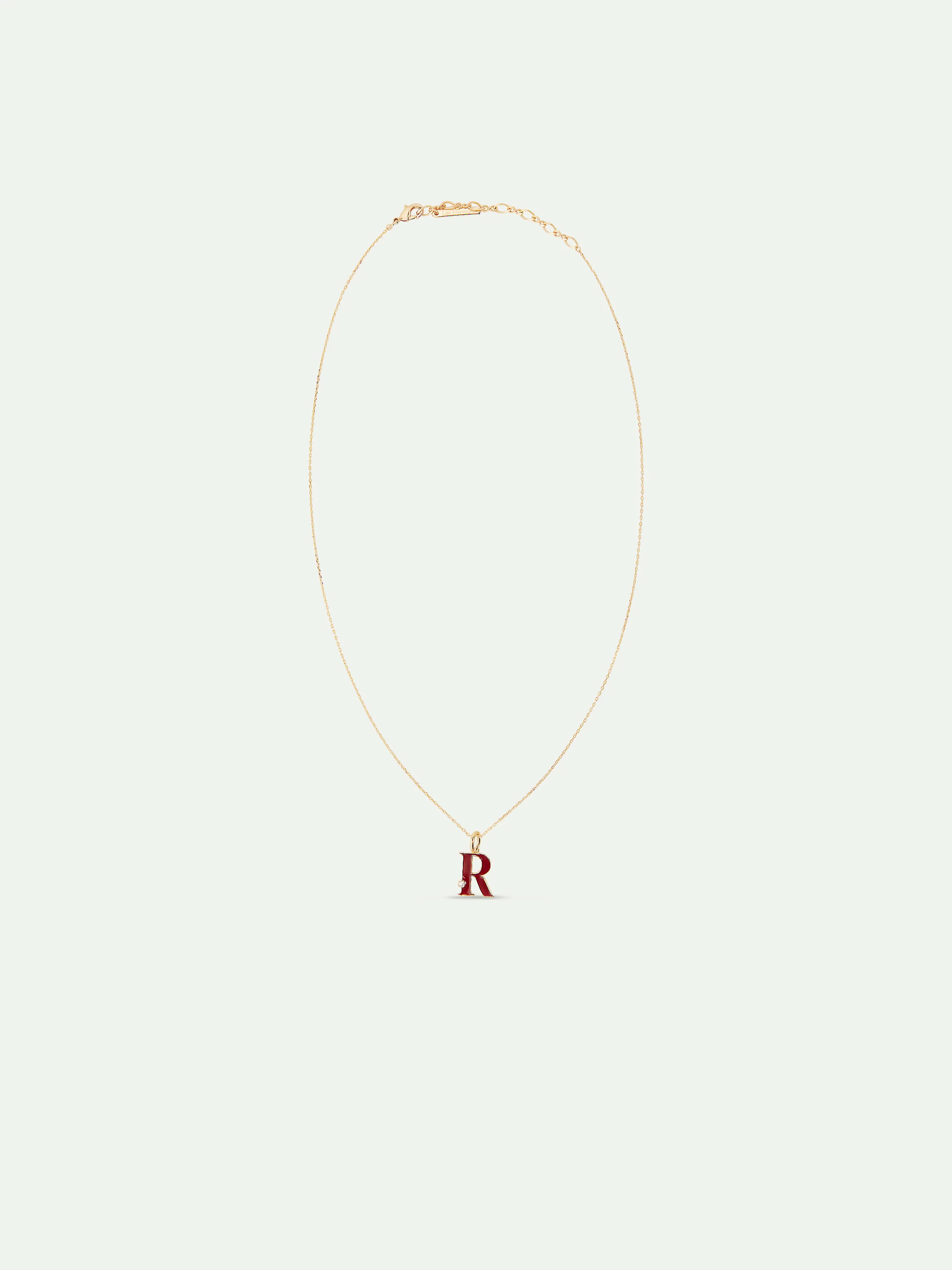 Collier pendentif lettre R - Image 4