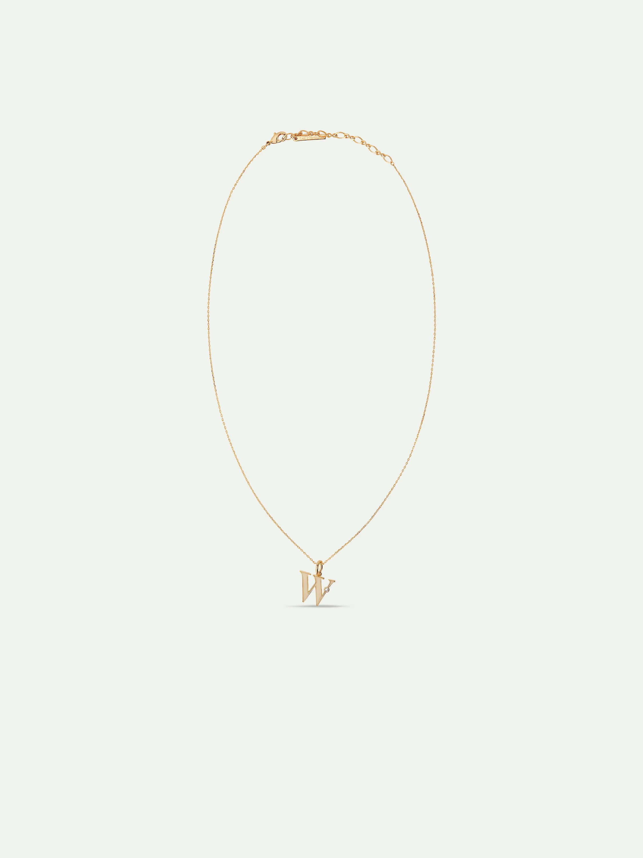 Collier pendentif lettre W - Image 4