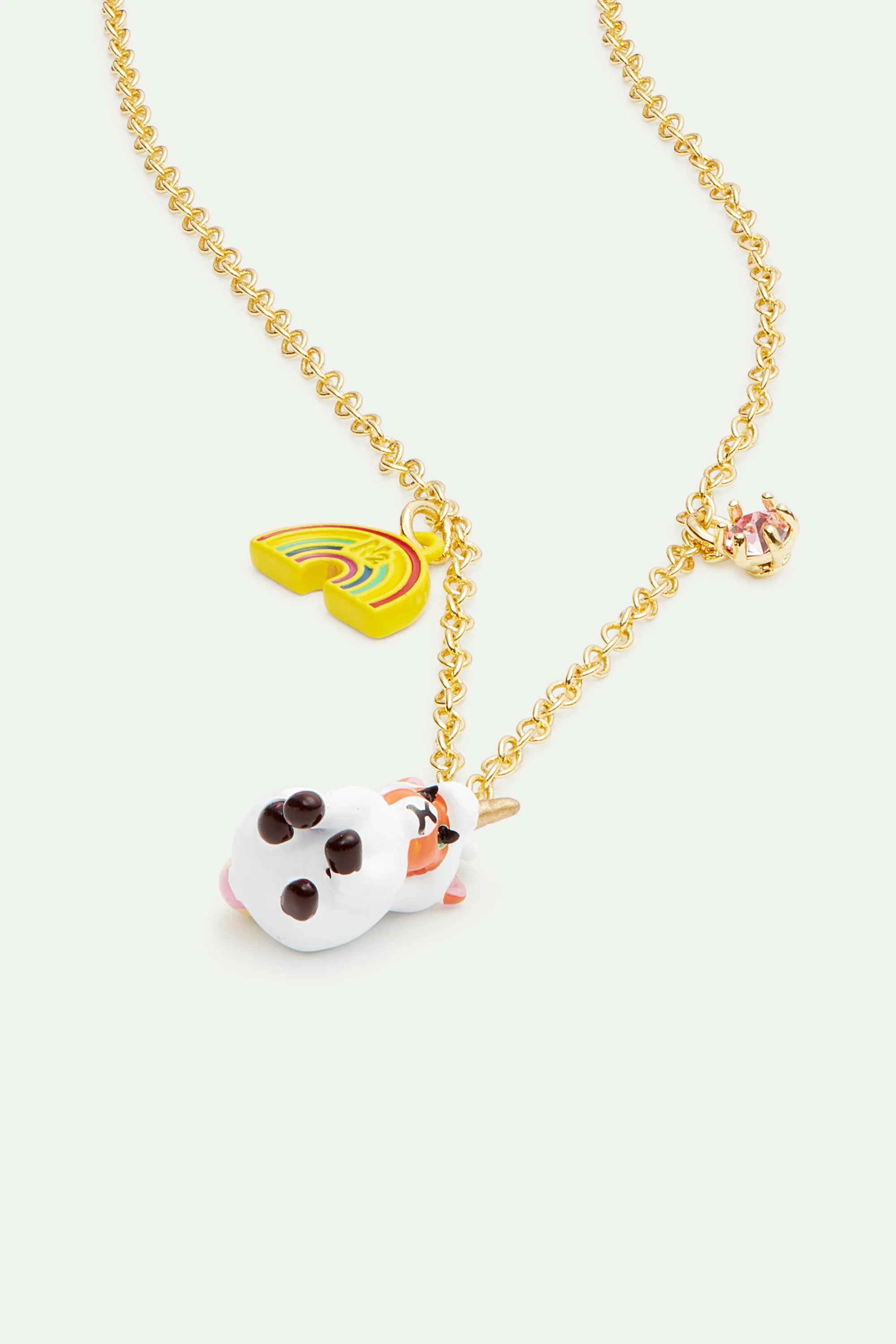 Collier pendentif licorne et arc-en-ciel - Image 2